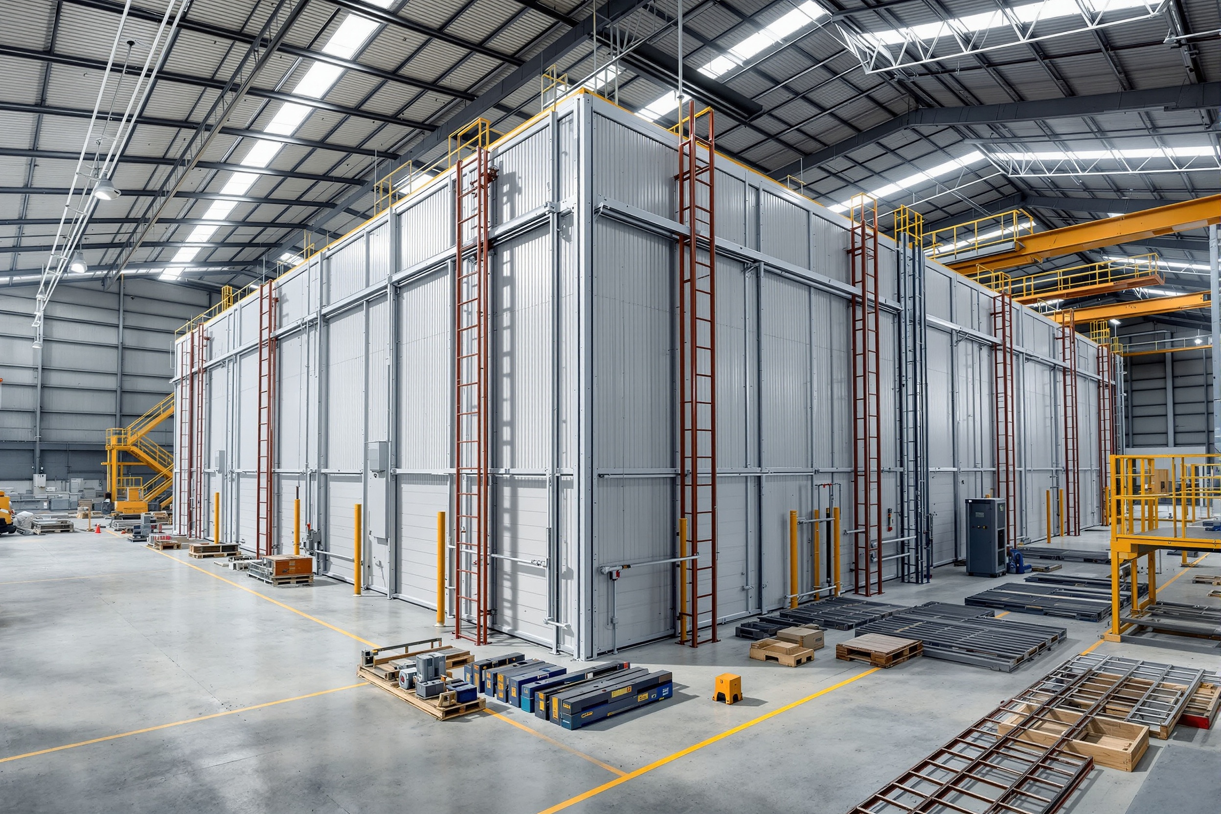 إنشاء غرفة مقاومة للحريق - مصرف الراجحي