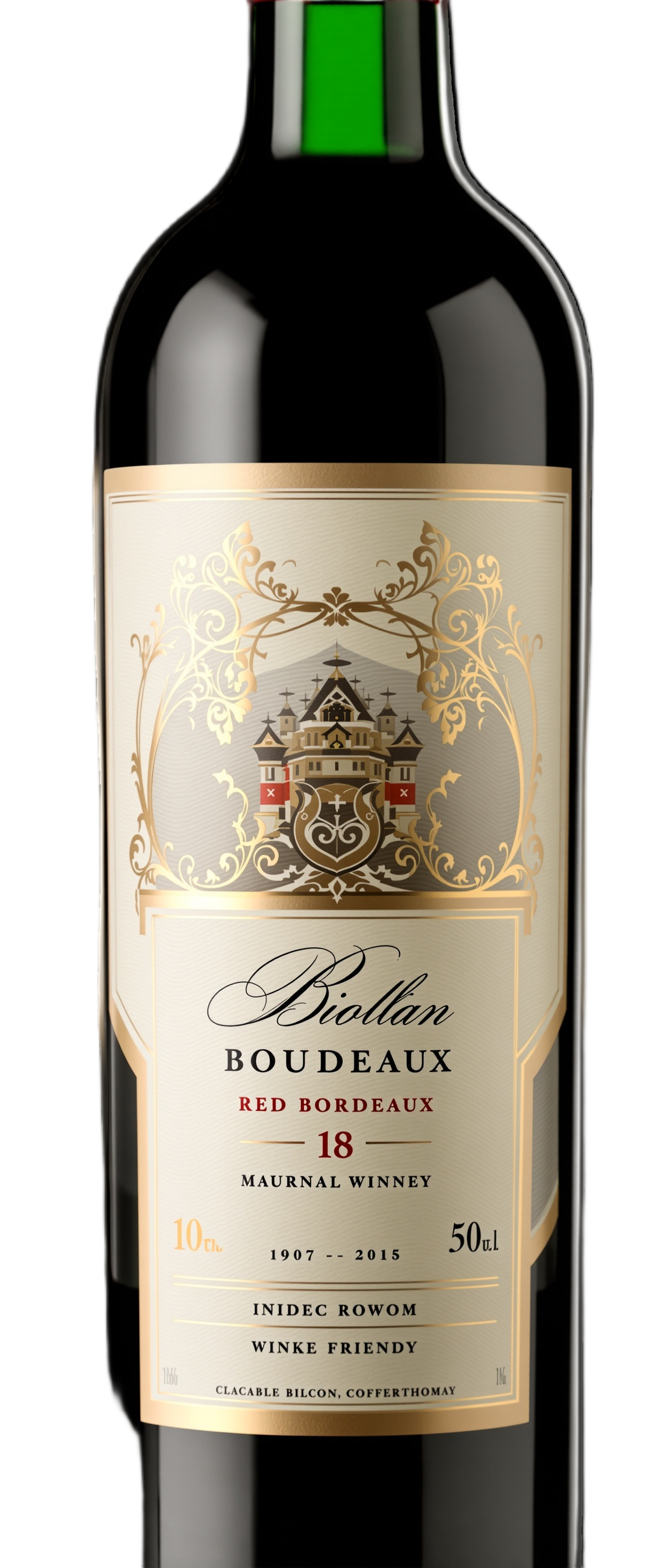 Bouteille de vin 75cl