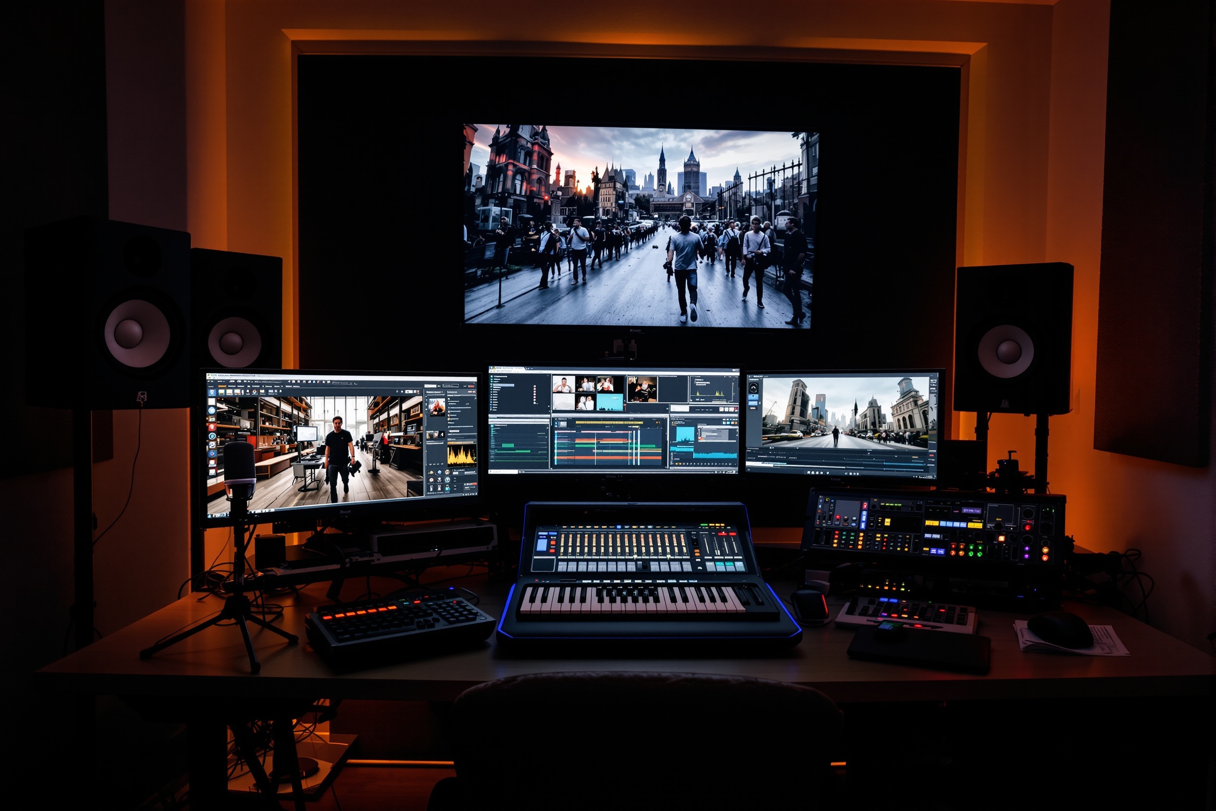 Cinematic post-production environment