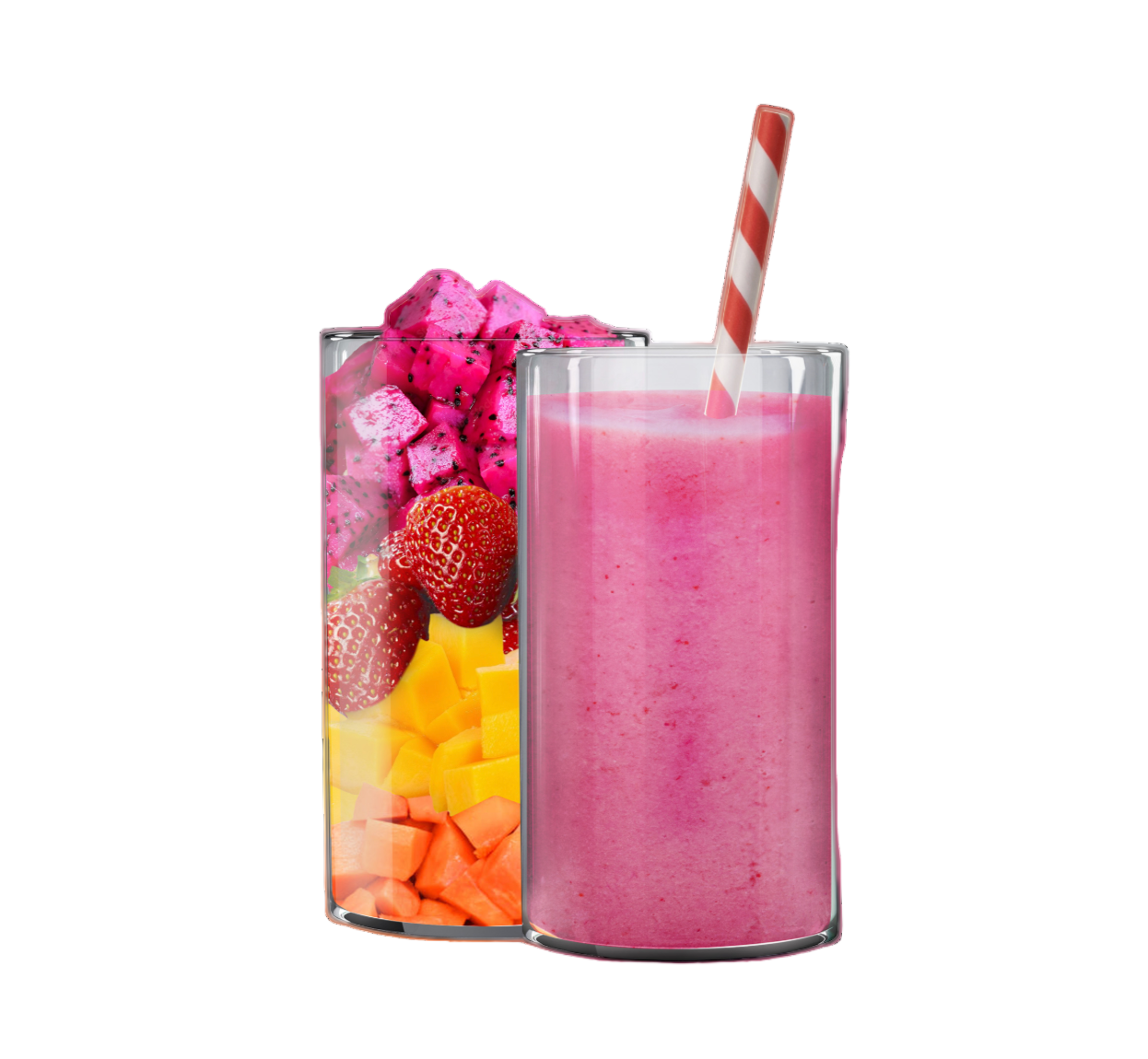 Dragon Fruit Fiesta frozen smoothie cup — vibrant exotic dragon fruit smoothie bowl — SmoothieMachine