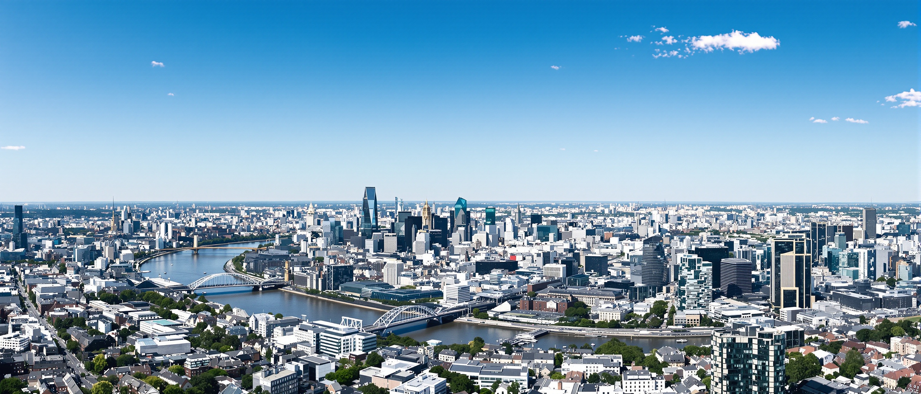 London boroughs aerial view