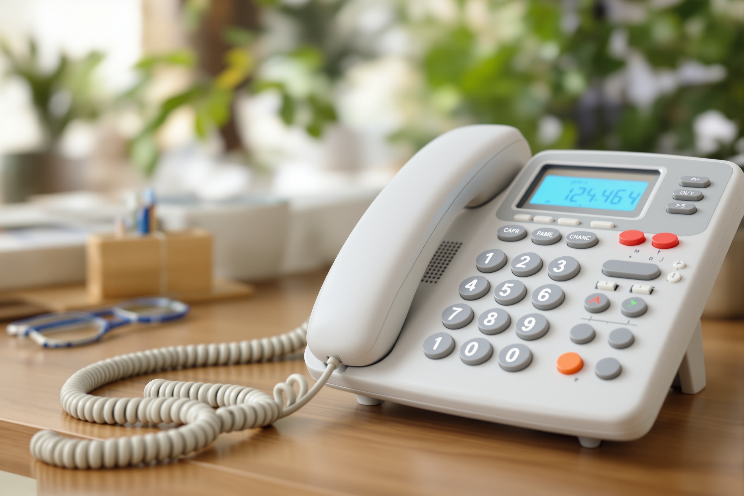 Large button phone for seniors with hearing and vision loss