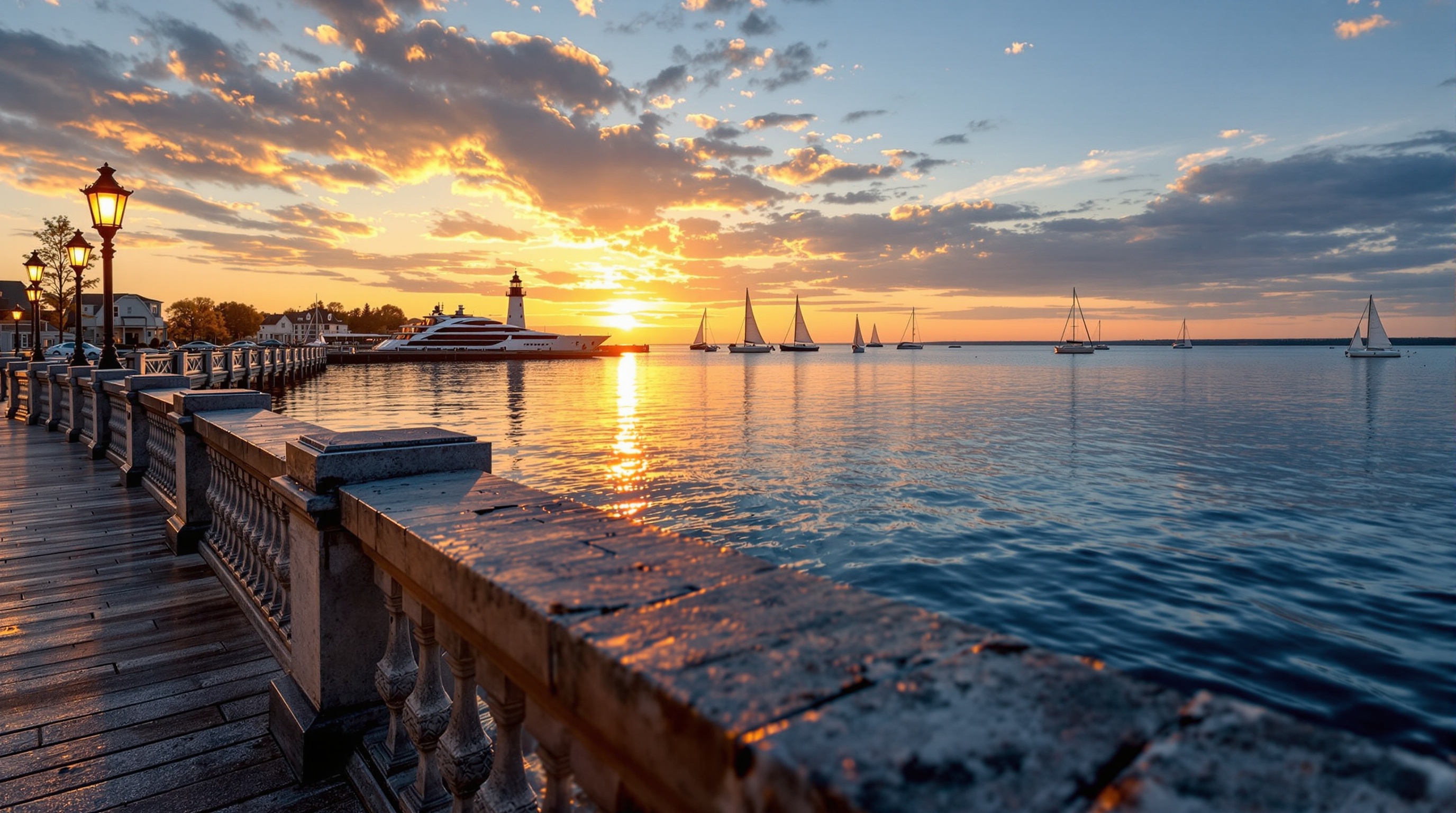 Oakville Harbour at Golden Hour