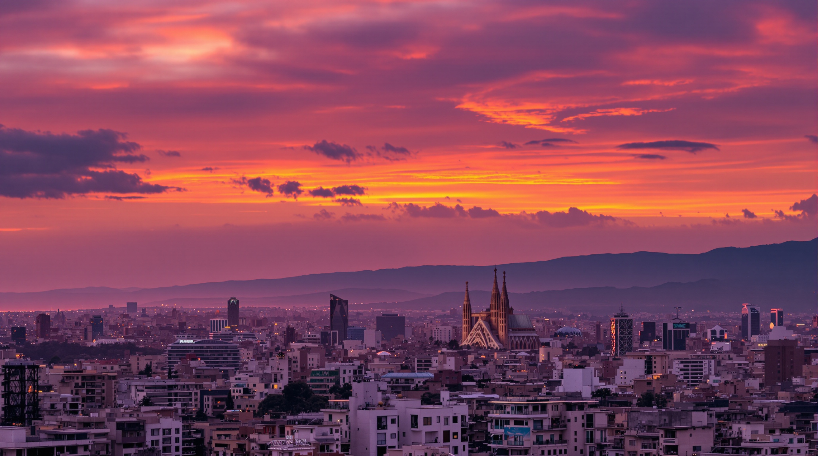 Barcelona skyline