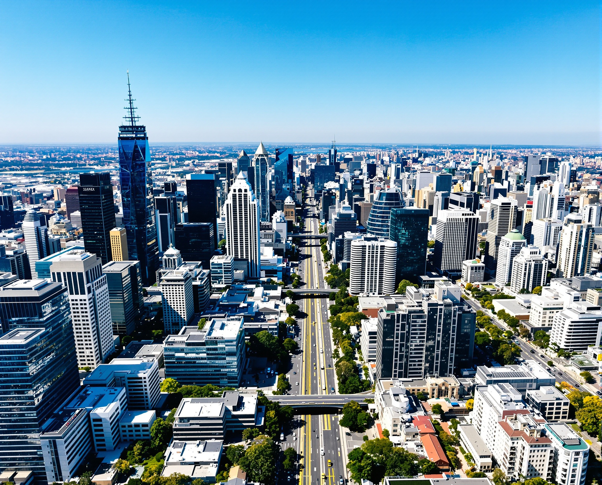 Melbourne CBD aerial