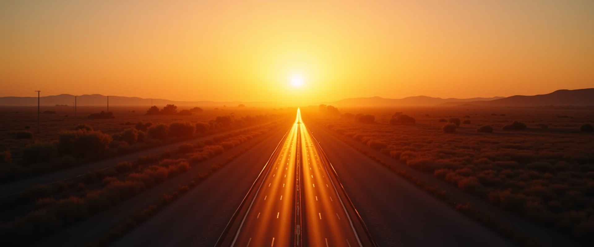 Highway at Sunset