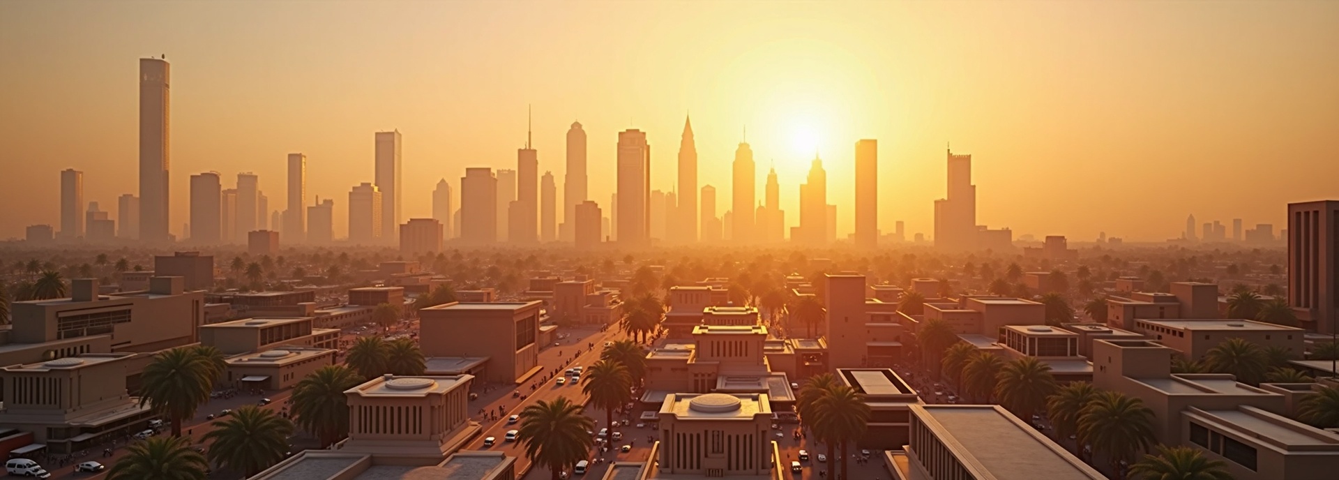 Saudi Arabia travel cost calculator hero showing Riyadh modern skyline with traditional souq market in foreground warm golden lighting