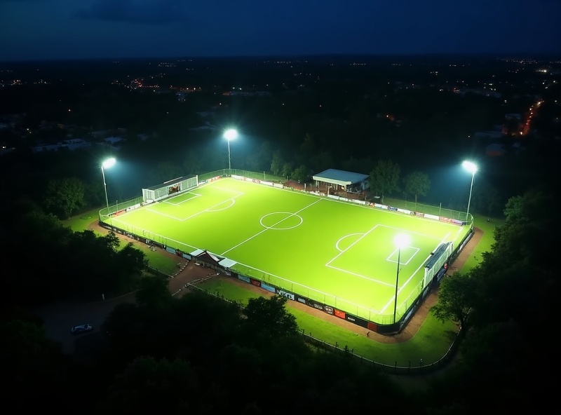 Vista aérea do complexo