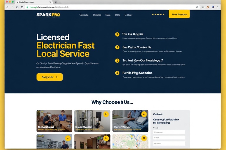 Voltline Electrician — professional electricians business website showcase