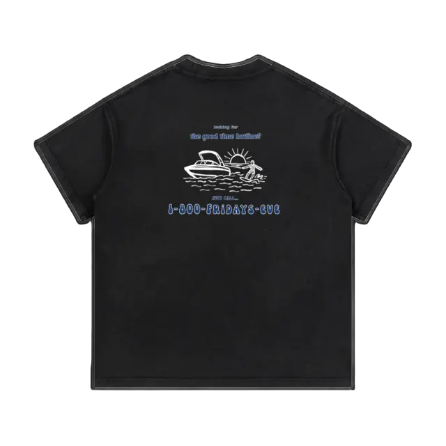 Good Time Hotline Tee - Black back
