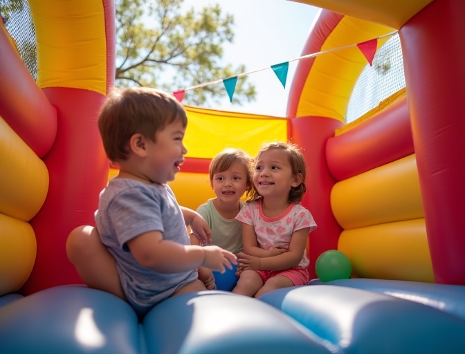 Backyard Birthday Bash Birthday party bounce house