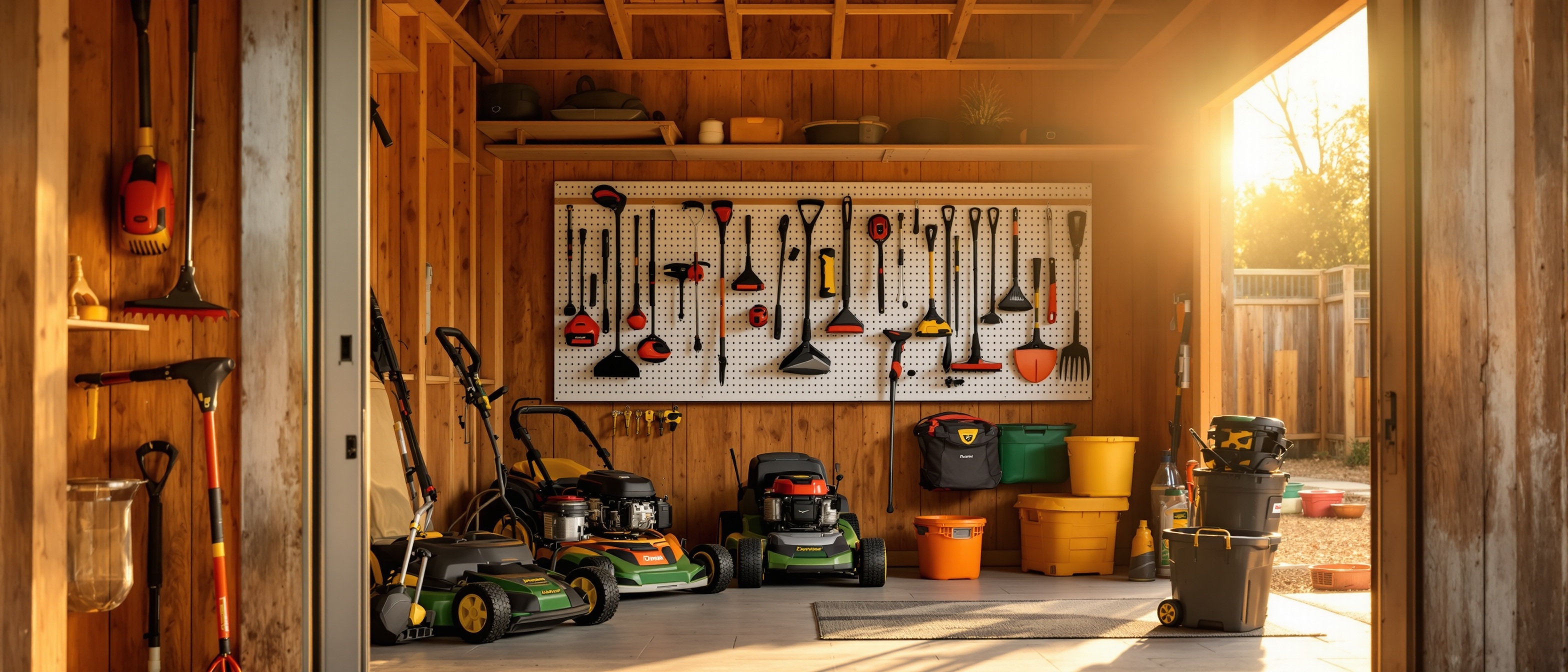 Outdoor toolshed