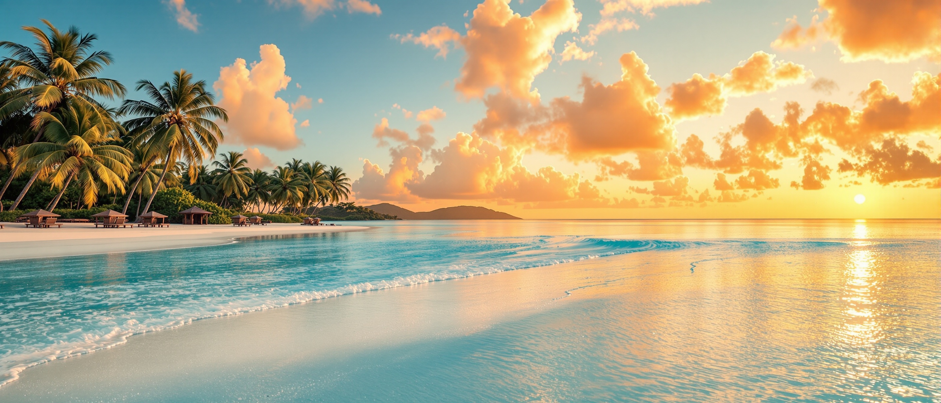 Beautiful vacation destination aerial view