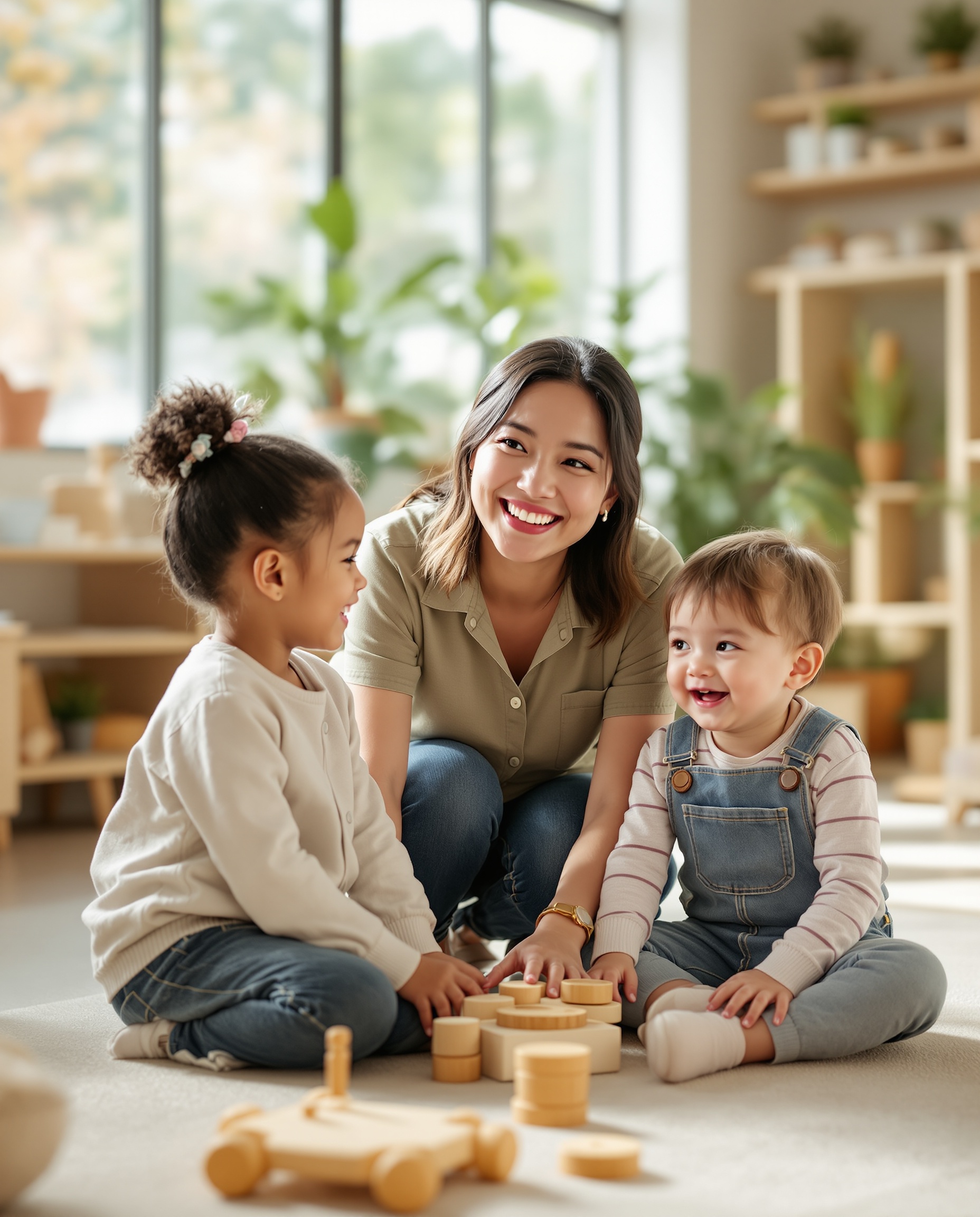 Educators in childcare setting