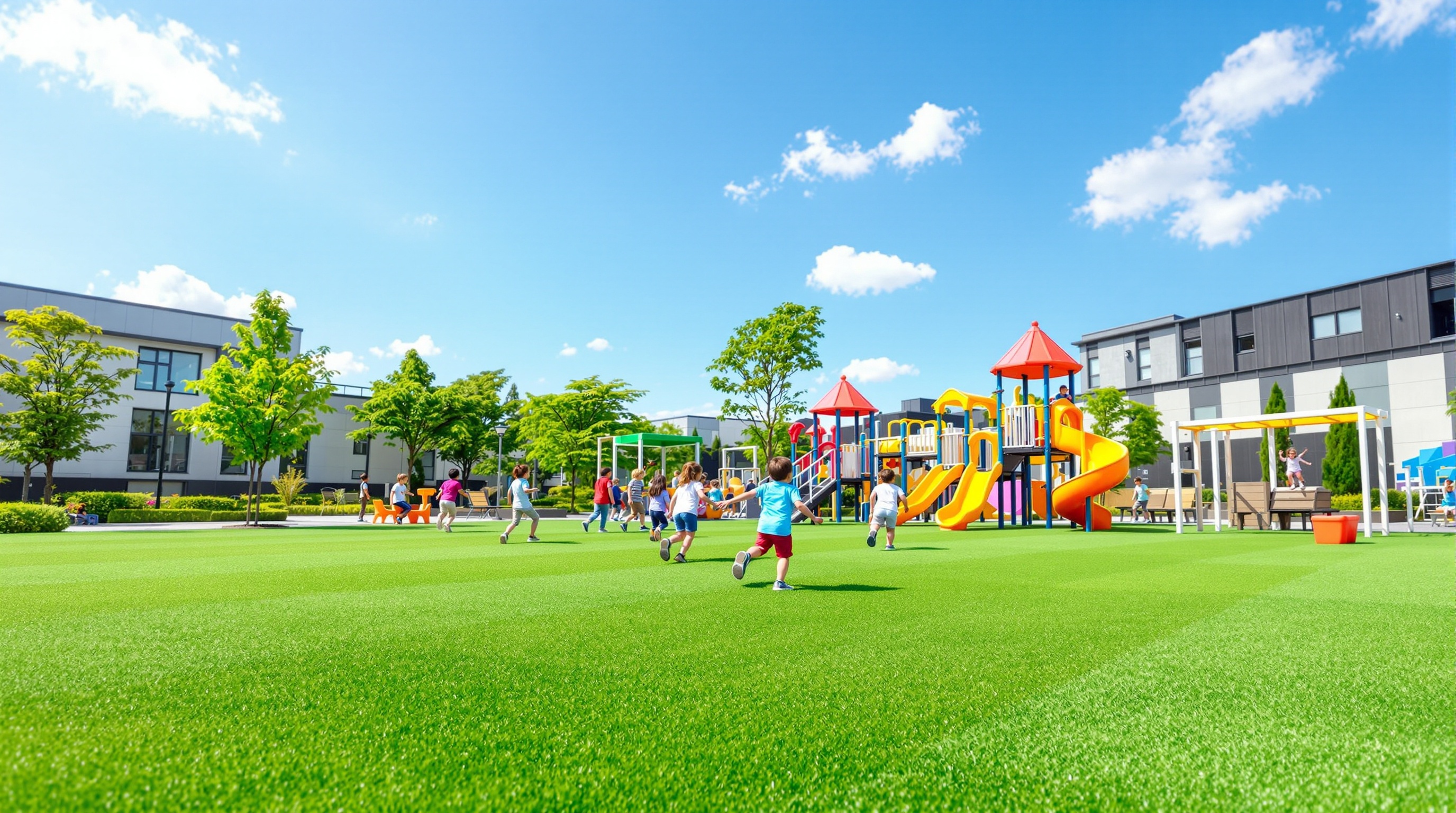 保育園・幼稚園の人工芝施工