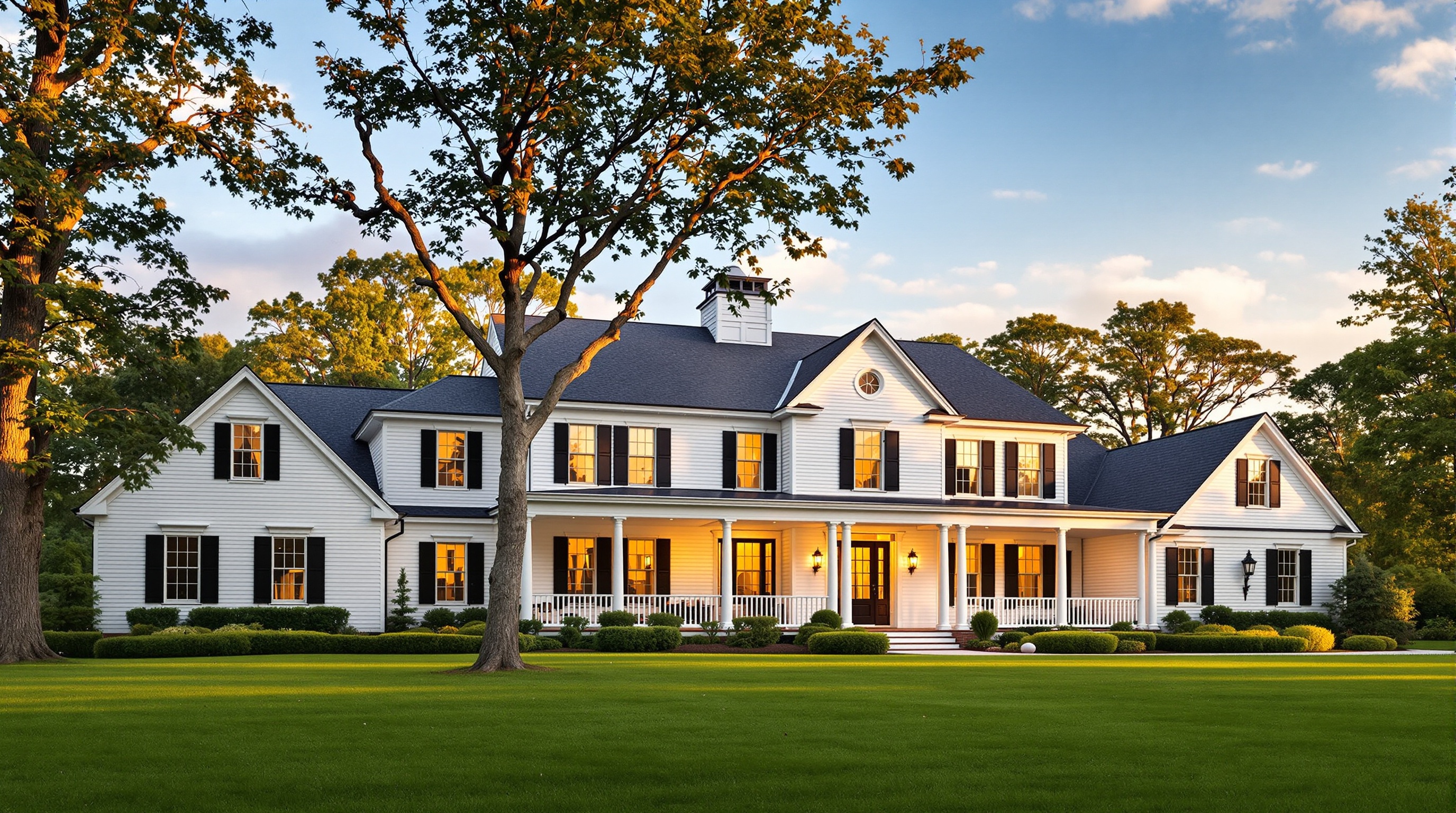 Luxury American colonial home renovation