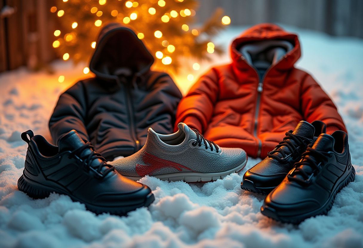 Winter fashion collection background