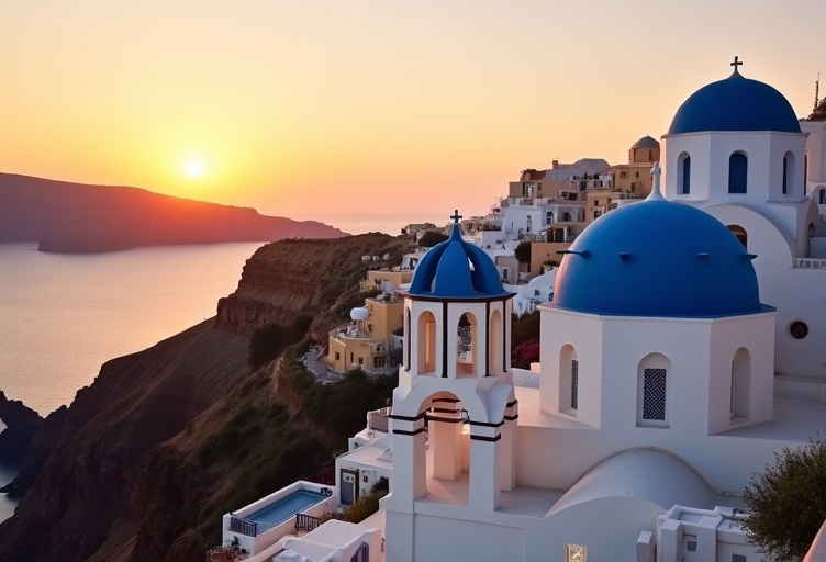 Hébergements à Santorin