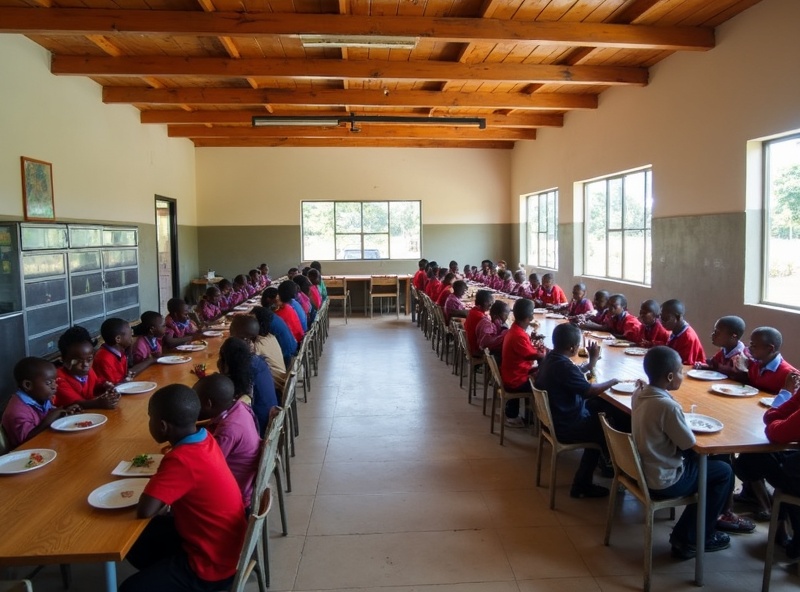 Construcción del comedor escolar