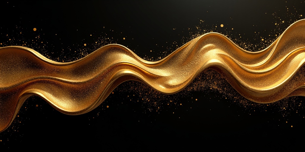 Decorative gold element