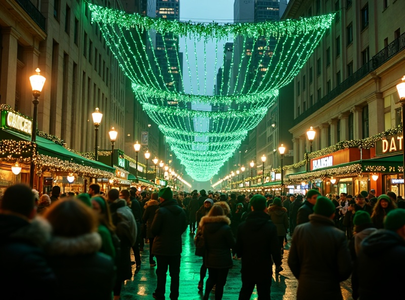 St. Patrick's Day bar crawl in New York, NY