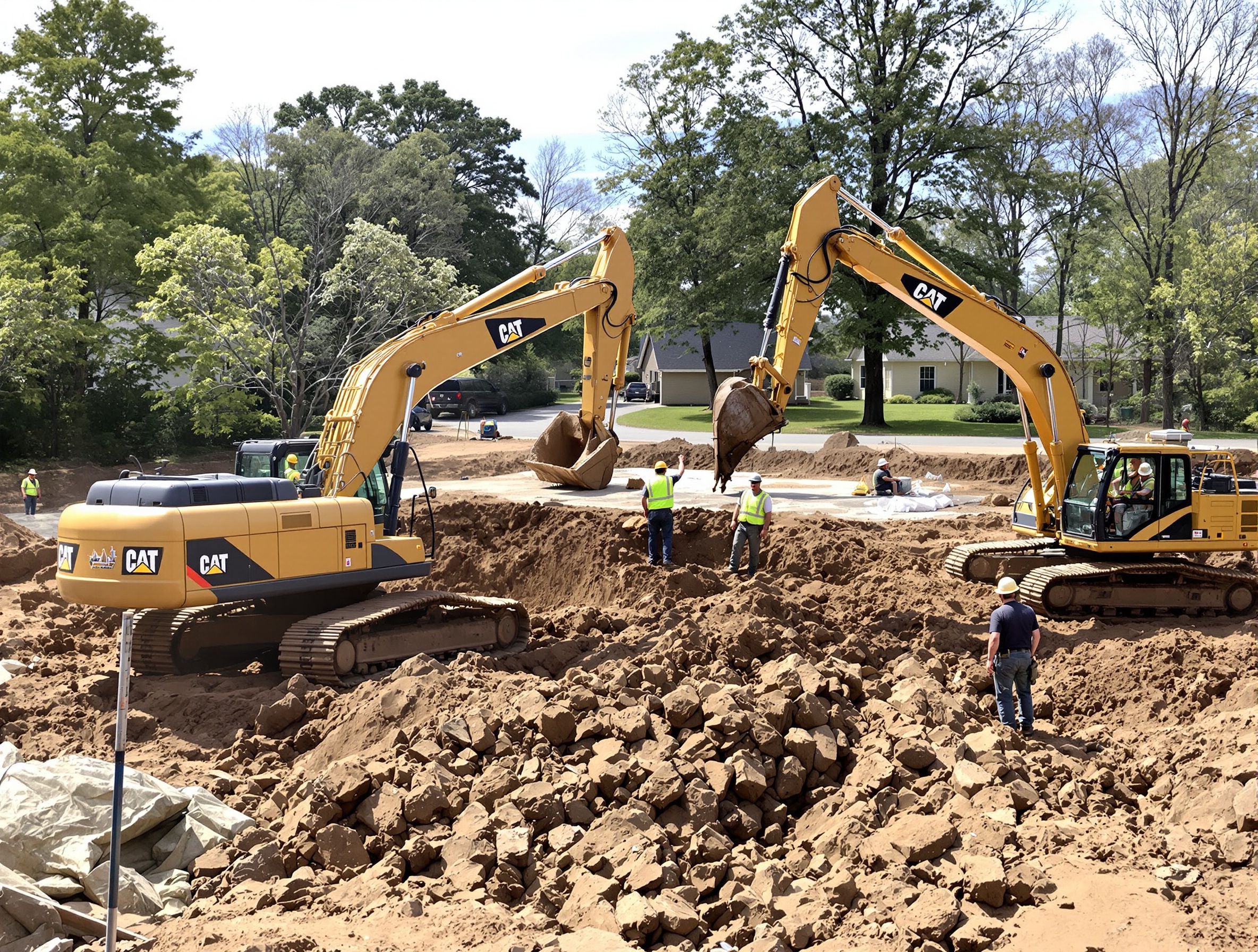 Professional excavation team in Knoxville TN