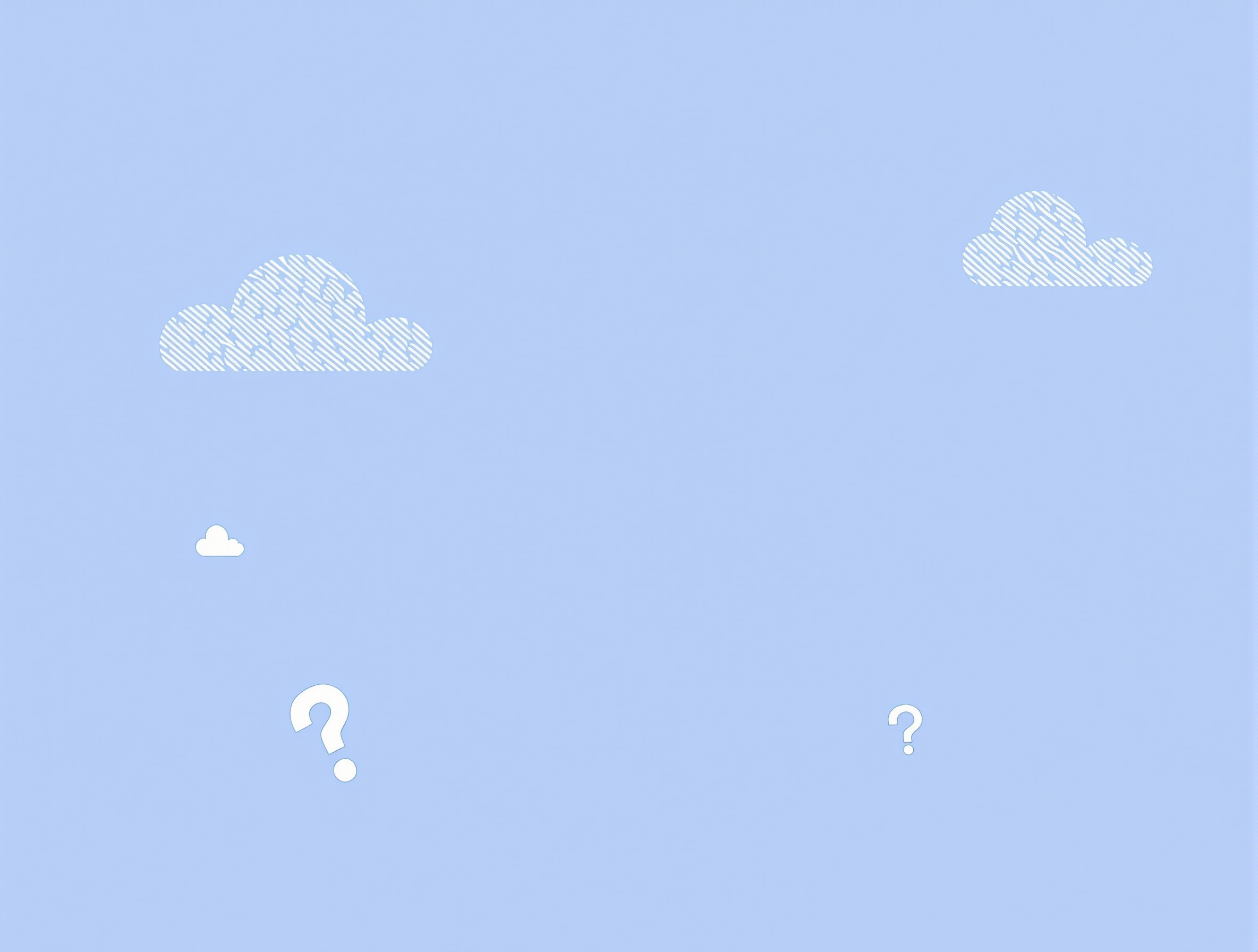 FAQ illustration with question marks and speech bubbles