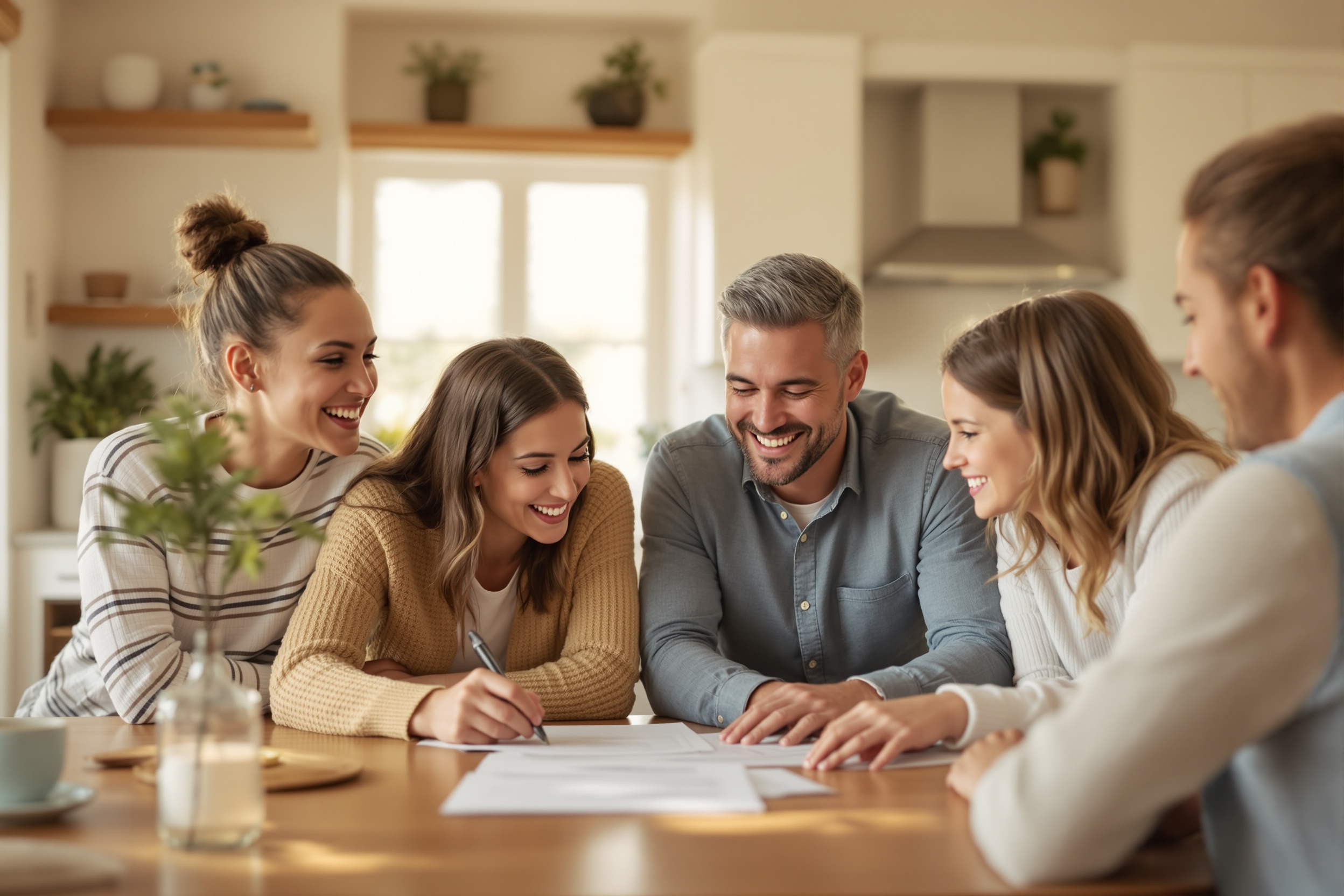 Indianapolis Family Reviewing Term Life Insurance — Hoosier Life Insurance