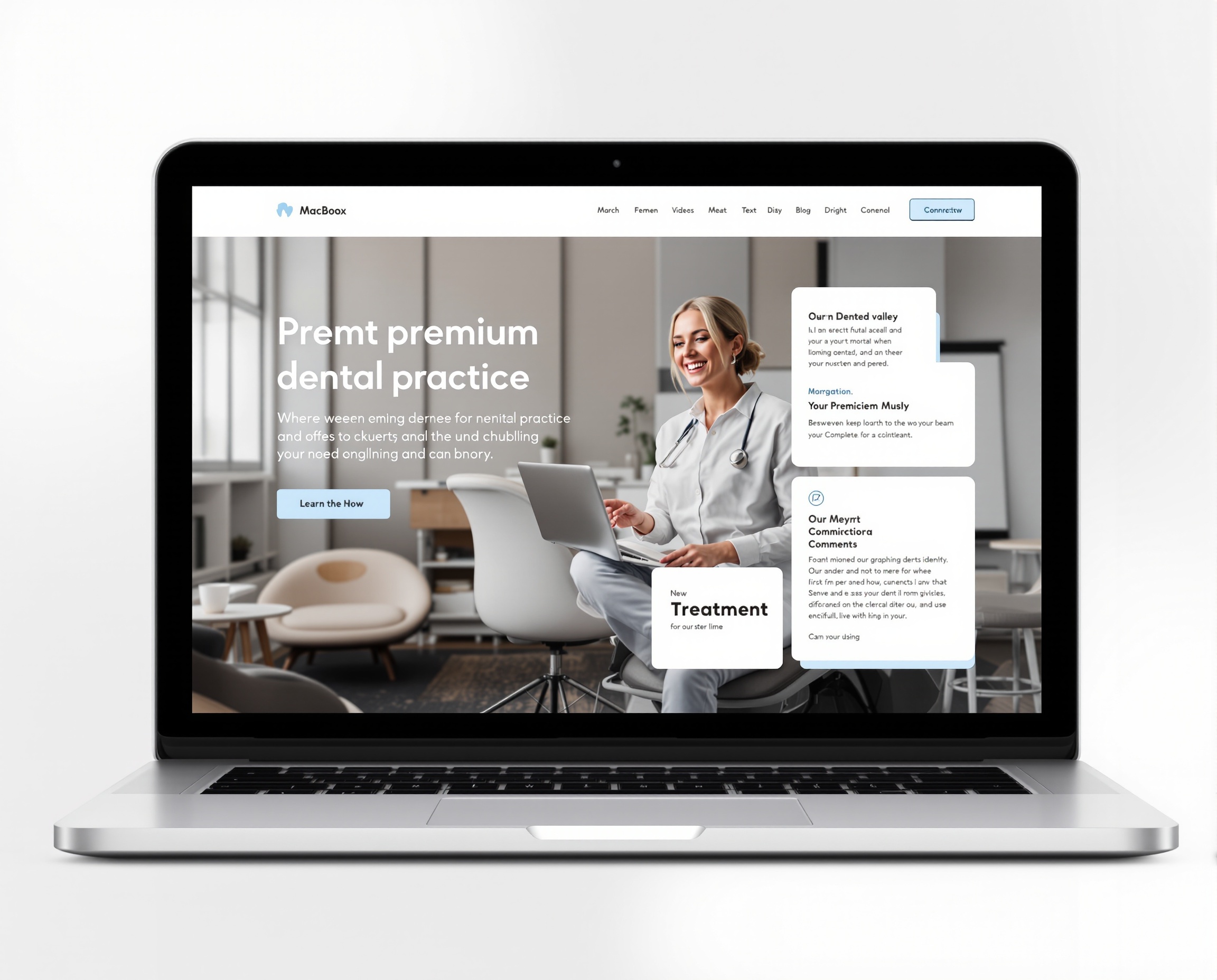 Modern dental website design