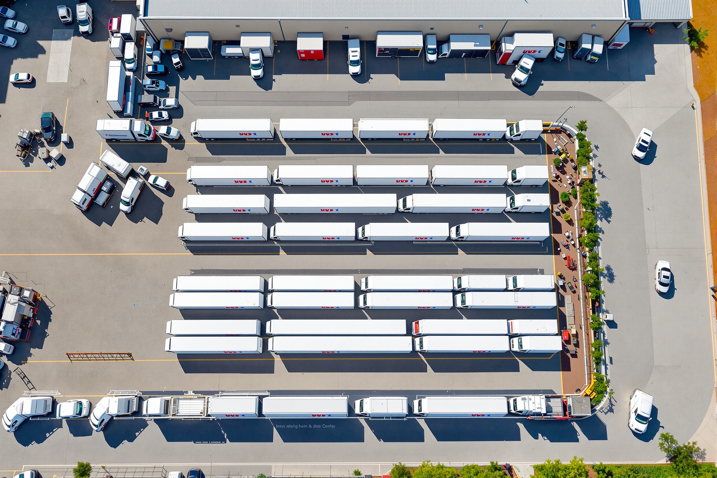 Commercial fleet vehicles managed by the Fleet PM Program — multiple vehicle types serviced by Onsite Auto Maintenance DFW