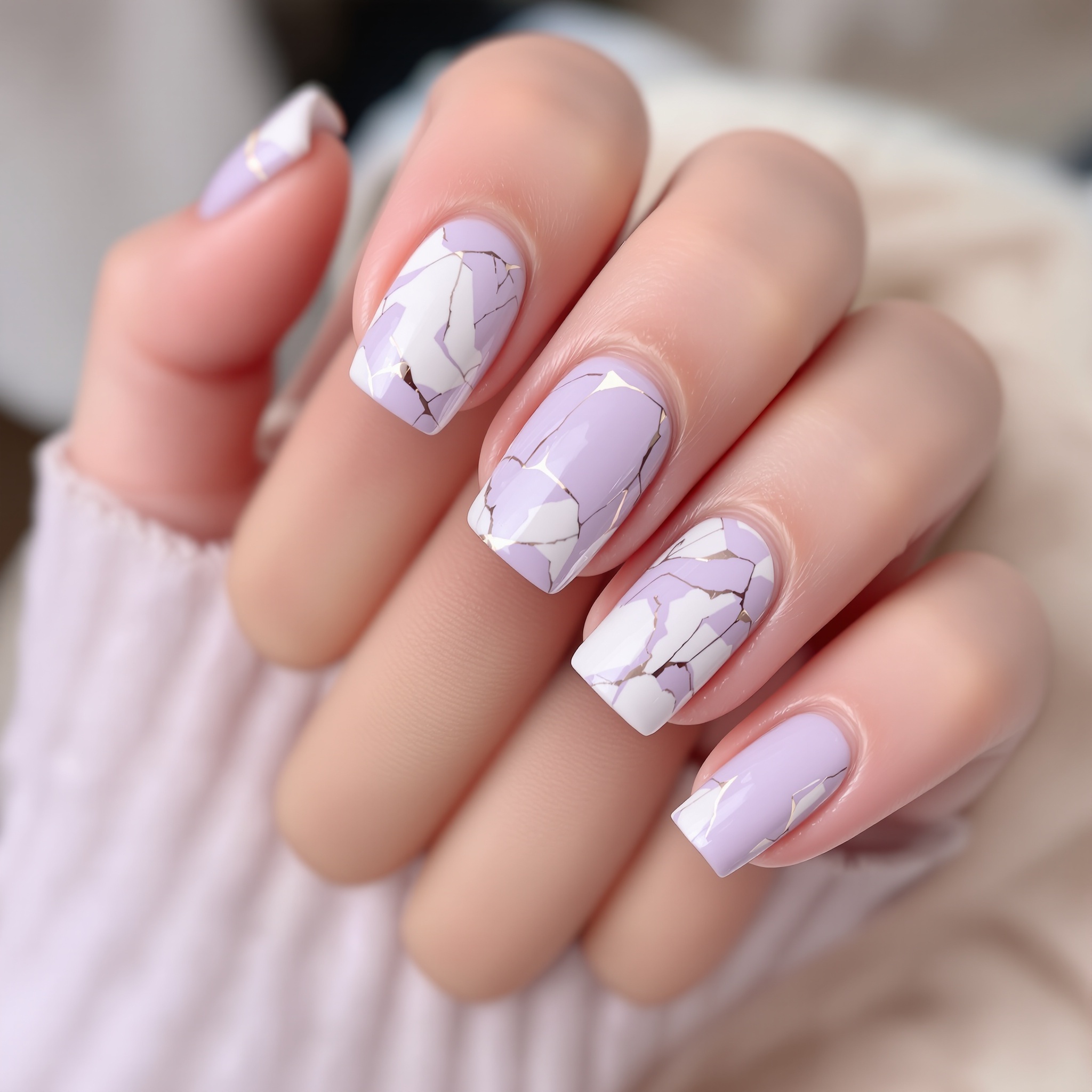 Diseño mármol pastel - Kate Nail Studio Instagram