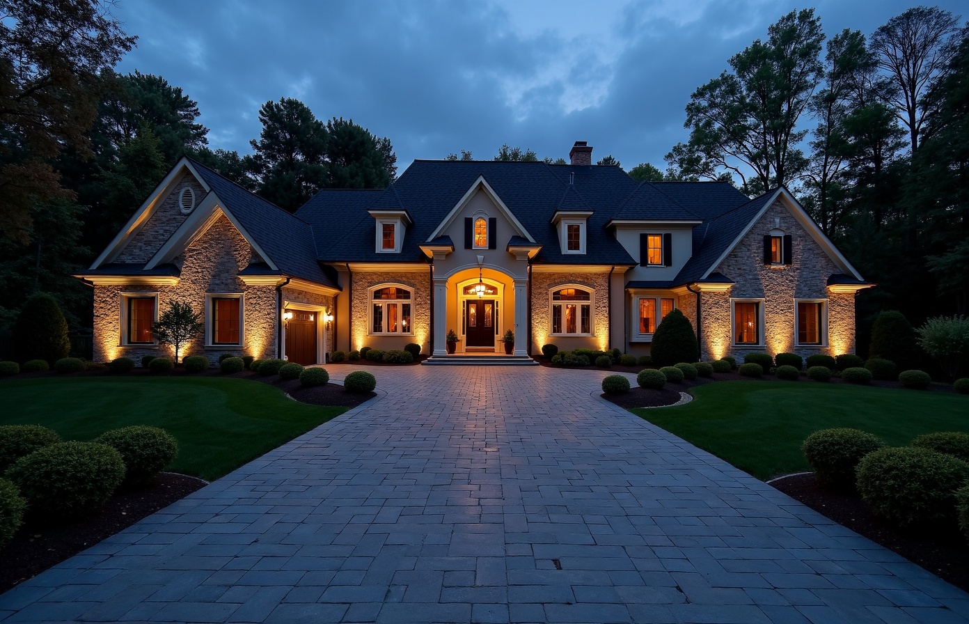 Engineered luxury driveway entrance apron — LOWLINE Outdoor