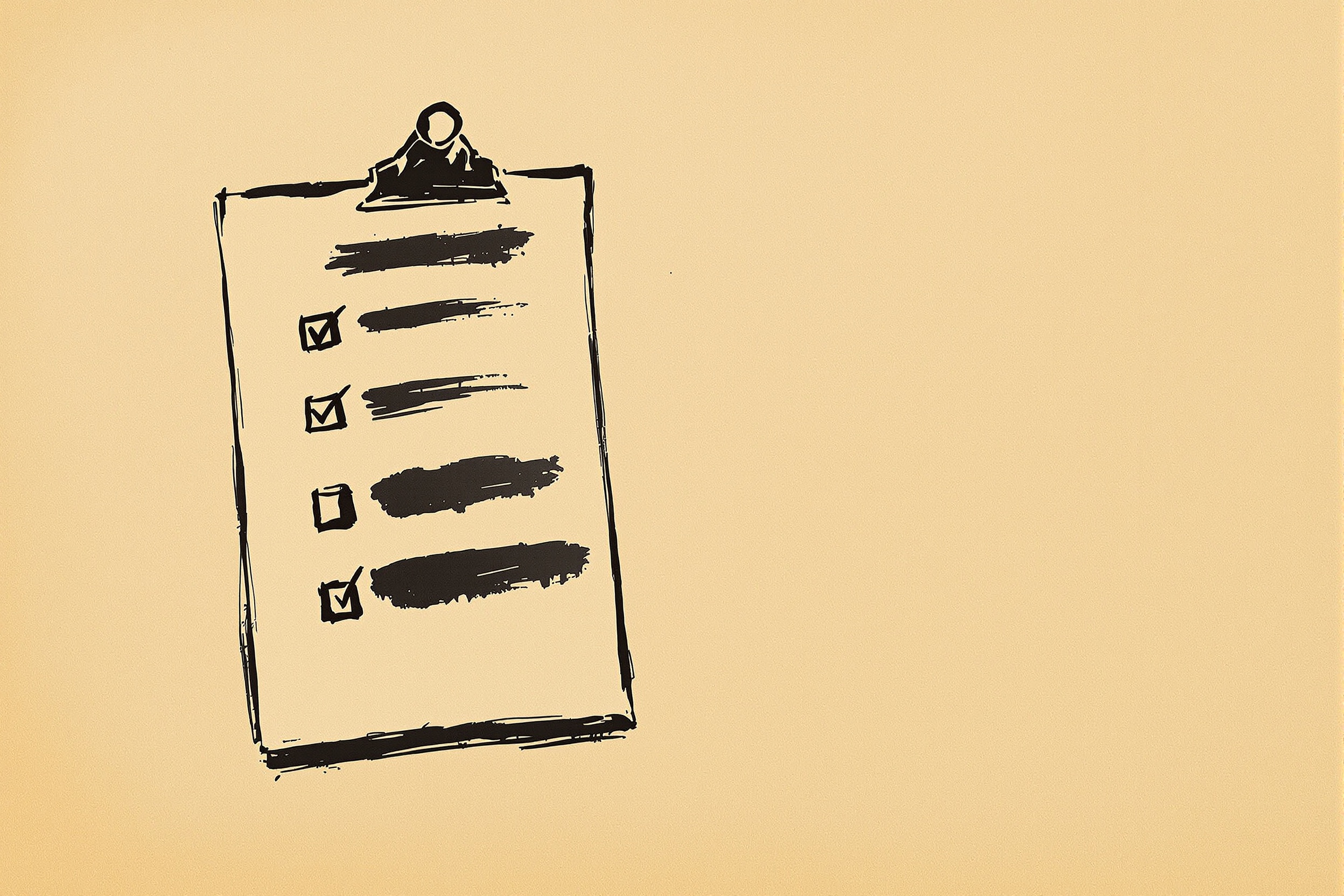 Editorial illustration showing a checklist and community discussion threads
