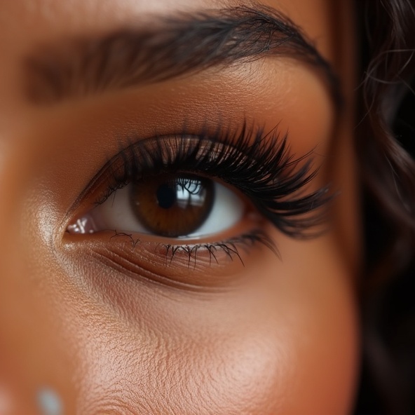 Résultat extensions de cils Nelia Beauty