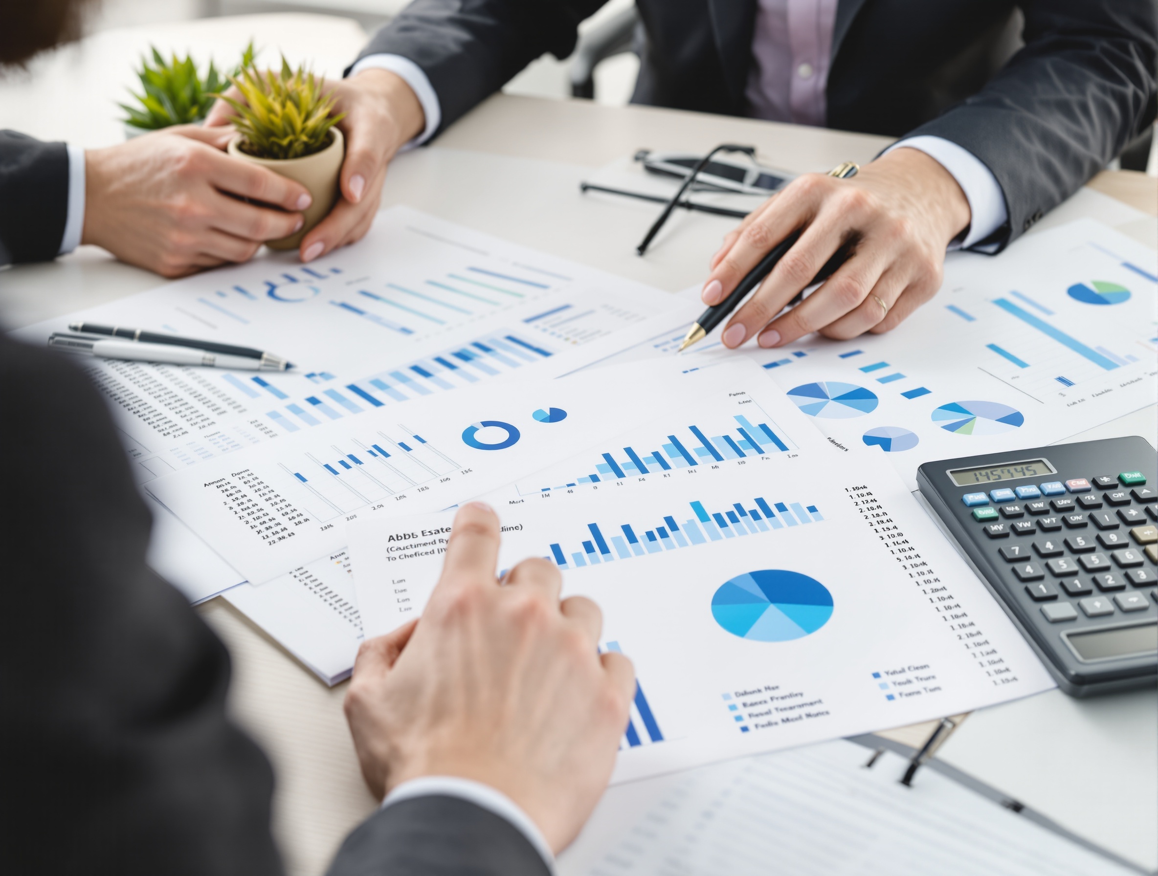 Real estate investor conducting T12 financial analysis