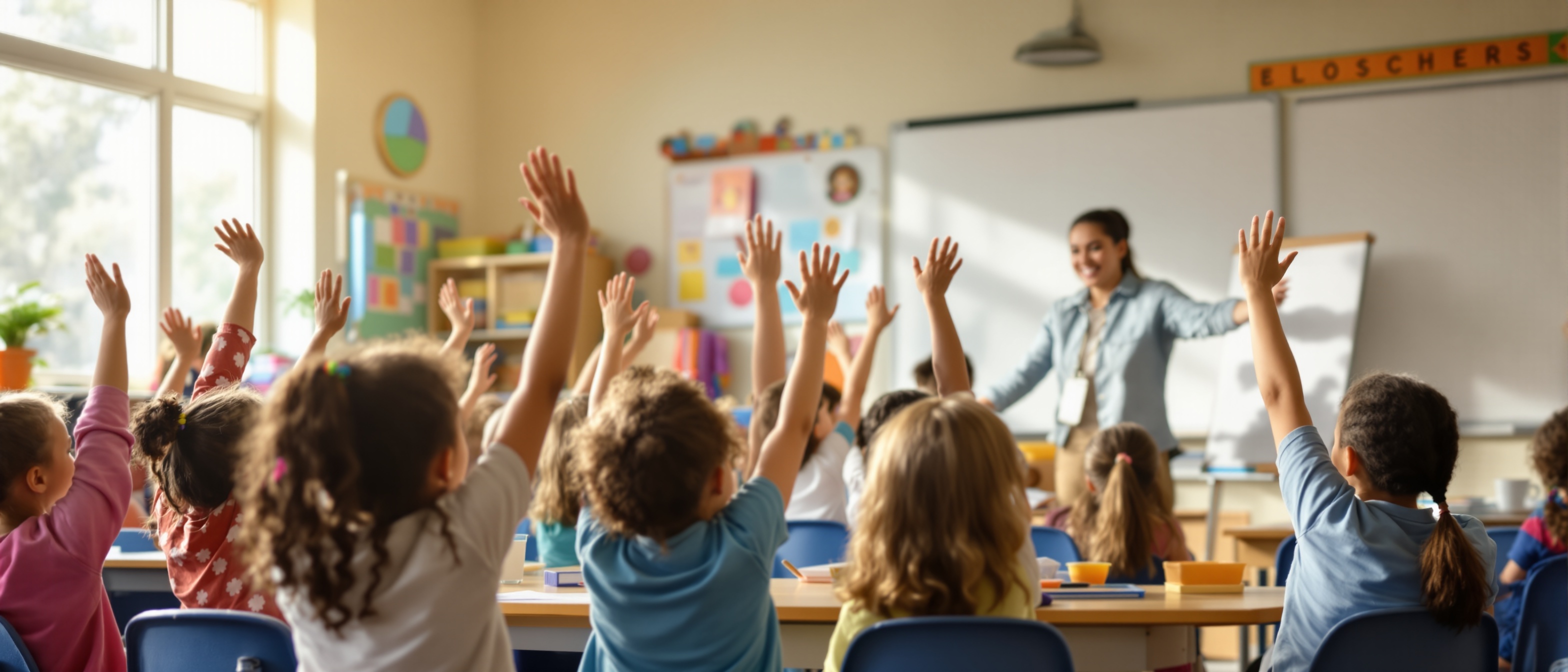 Students participating in iRIZE classroom program