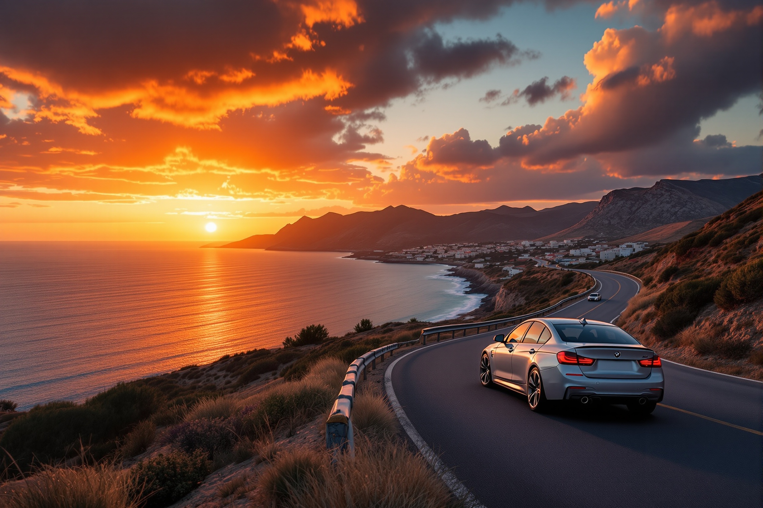 Spanish coastal road