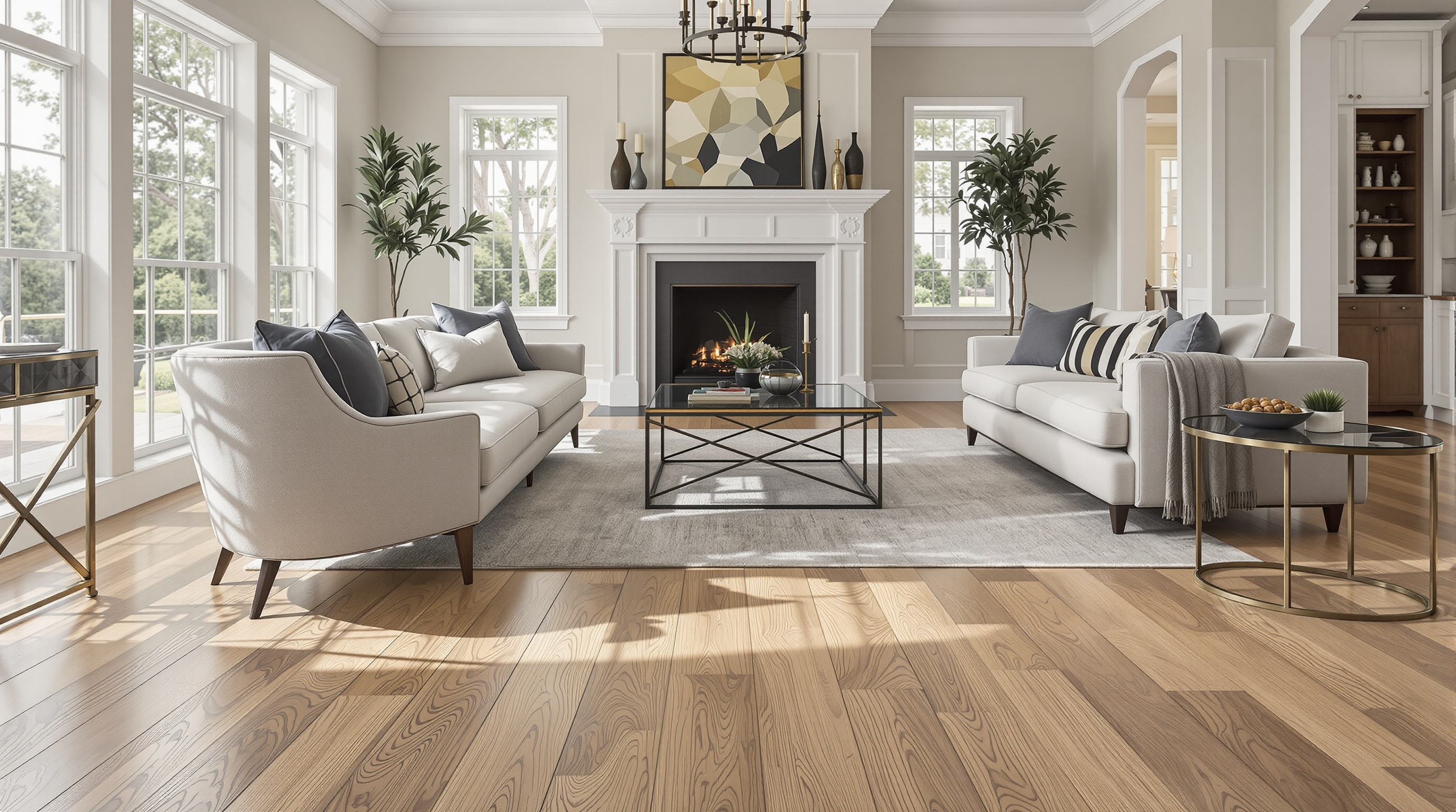 Premium hardwood floors Maryland luxury home