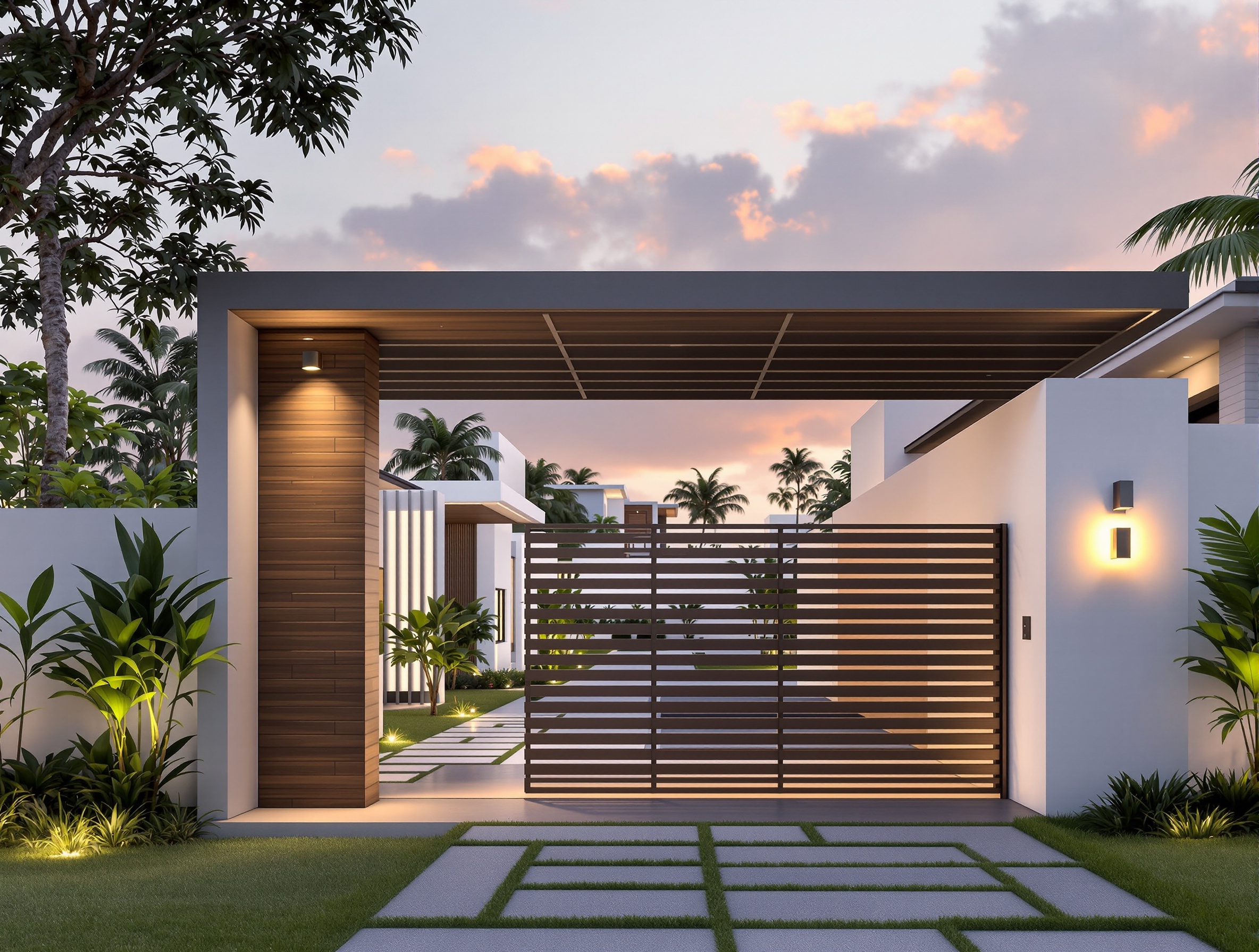 Gerbang Perumahan Villa Modern