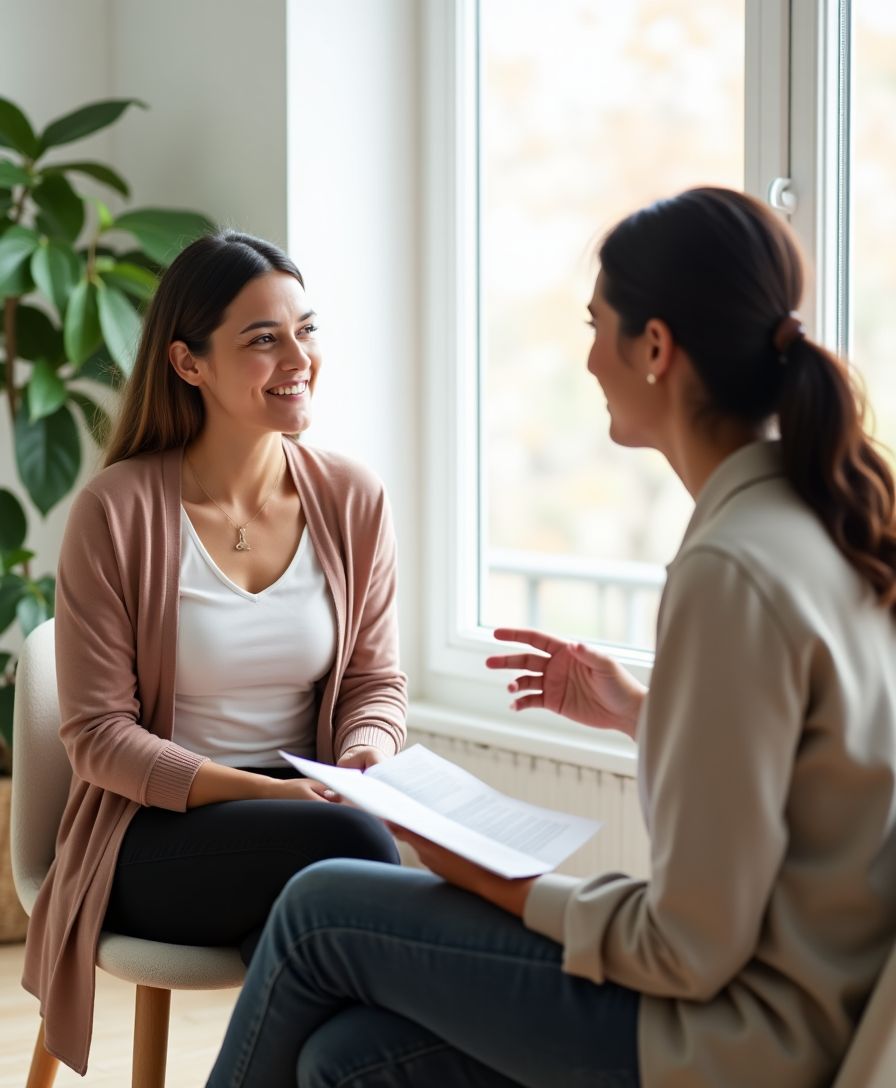 Health coaching session in Belper Derbyshire with Nicola Moore