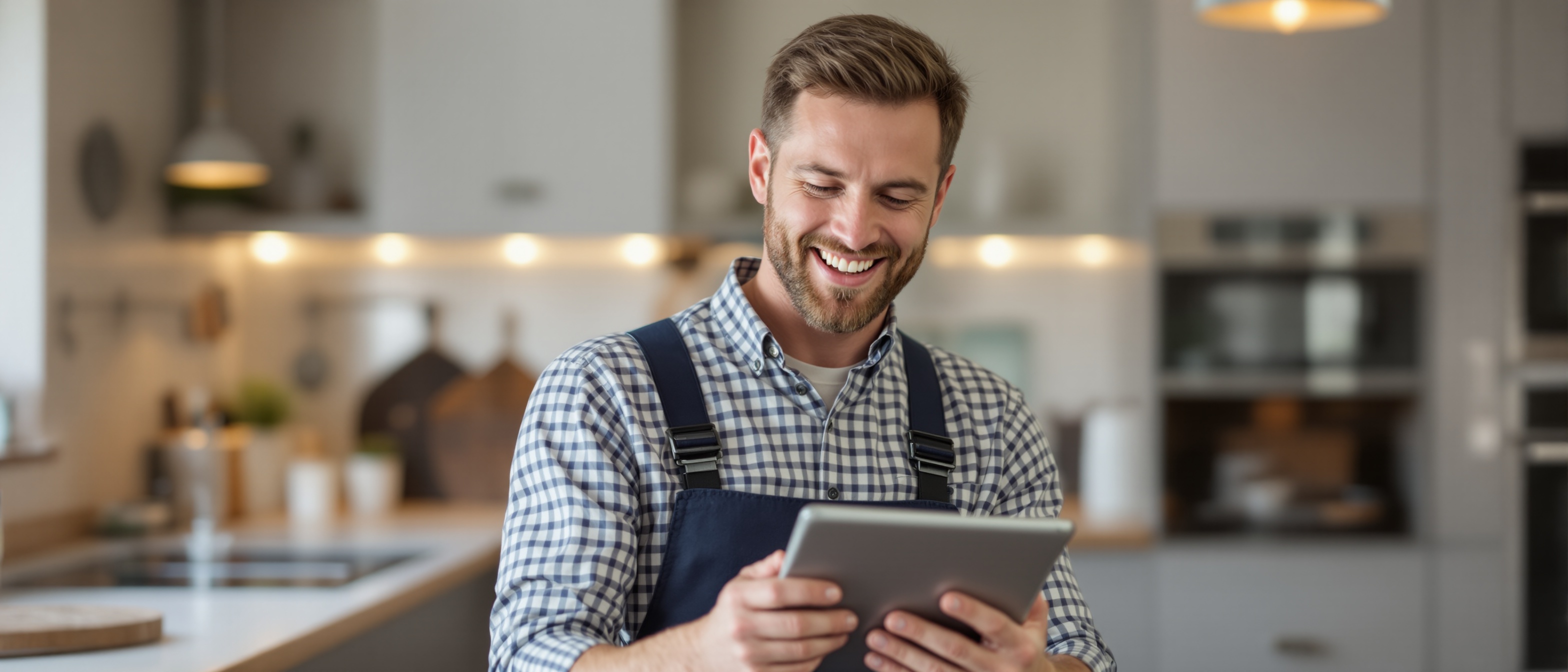 Plumber consulting with homeowner