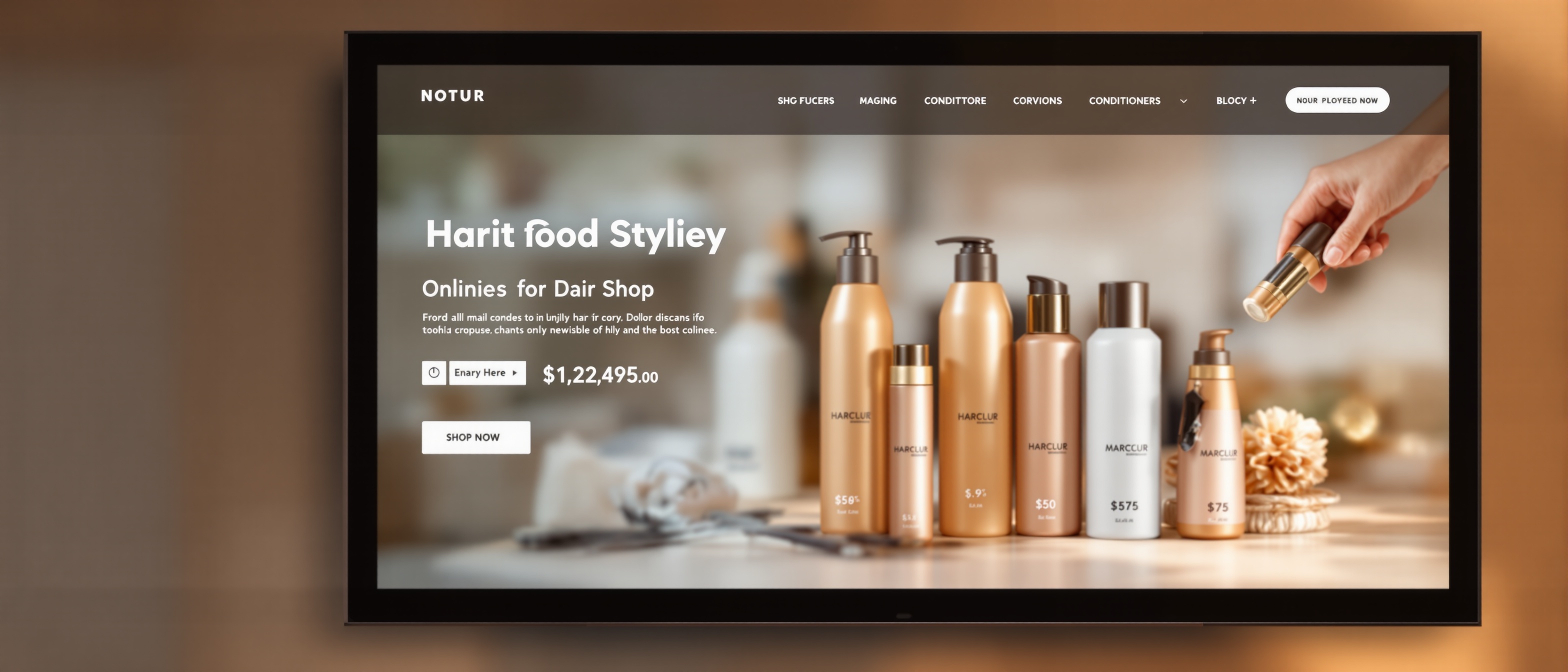 Online-Shop für Friseursalon Produkte