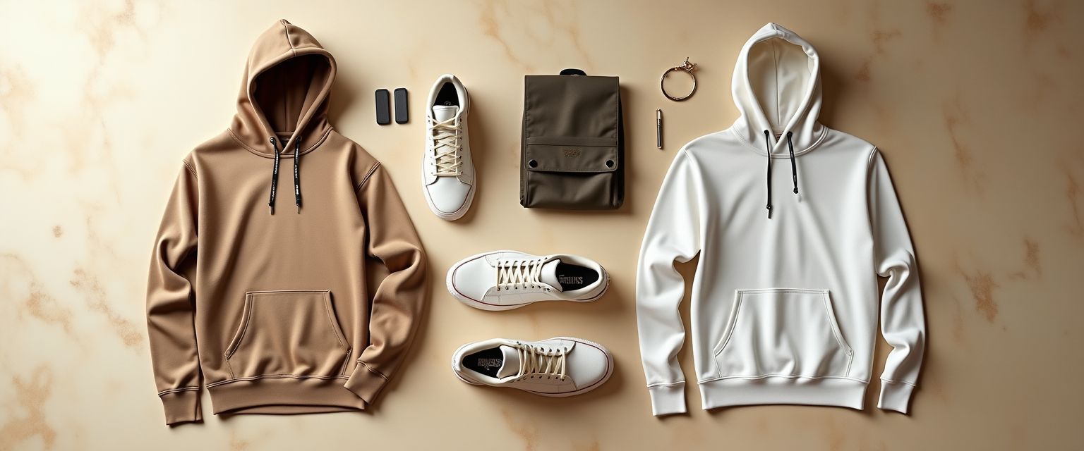 Fashion products flat lay