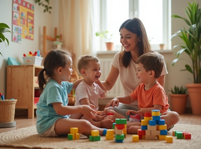 Children developing key early learning skills