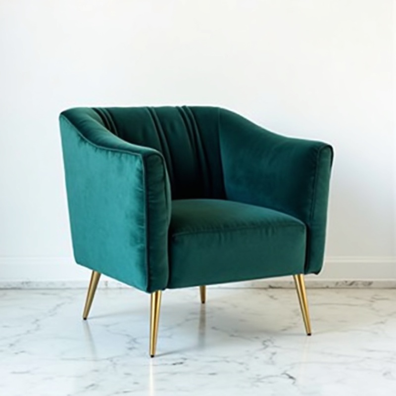 Modern Velvet Accent Chair
