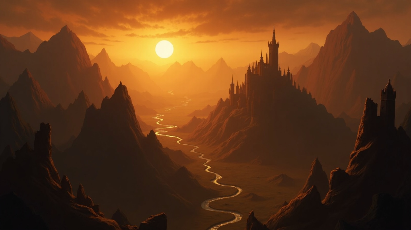 Medieval fantasy landscape