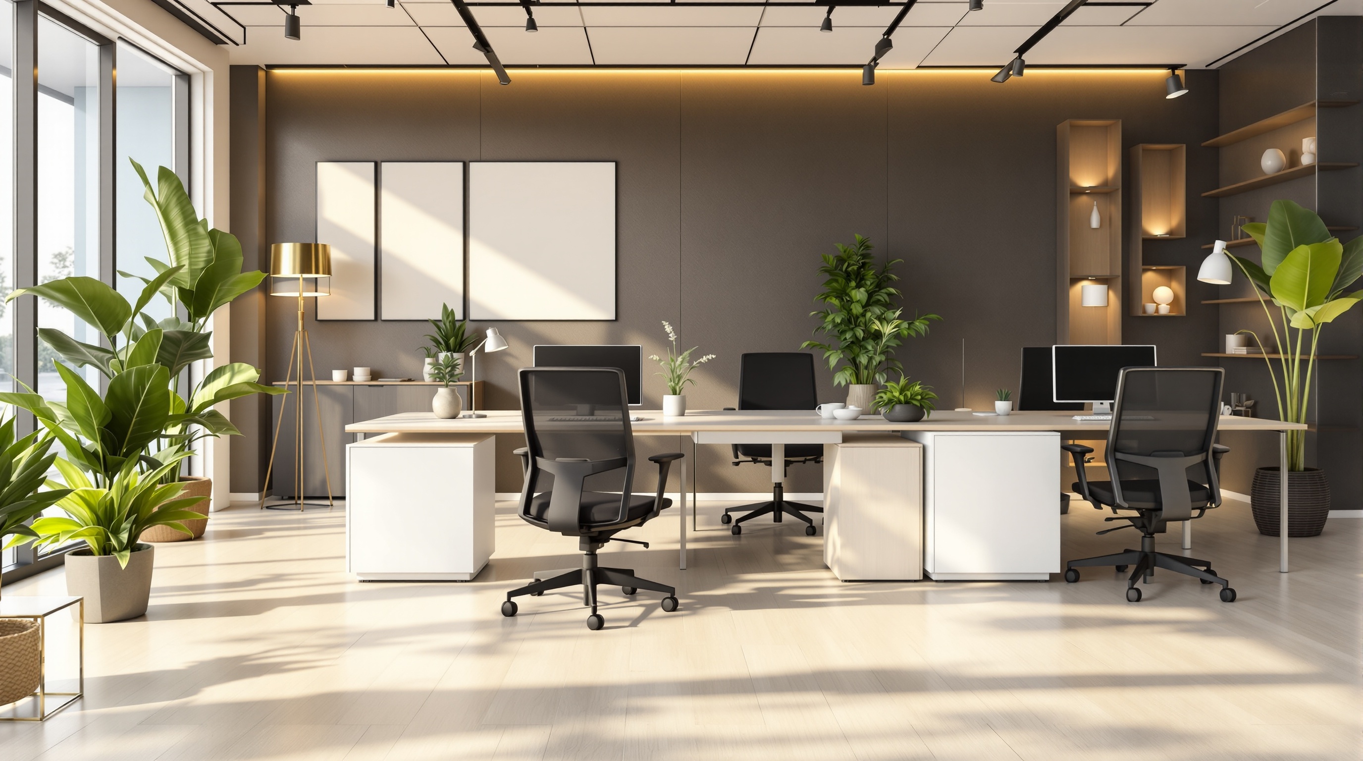 Escritório montado do zero com móveis de qualidade em Caruaru