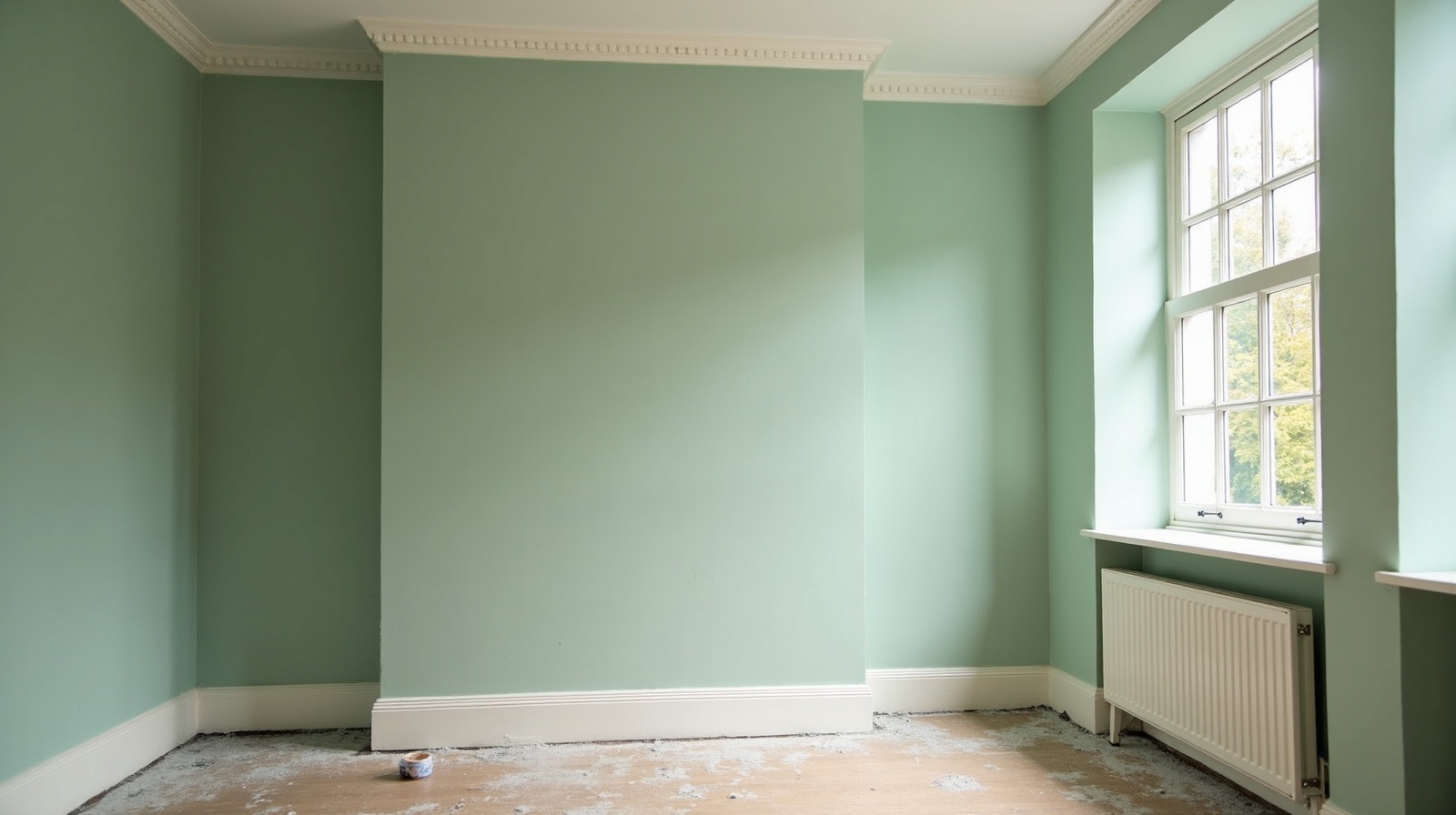 Professional painters and decorators working in a Nottingham home