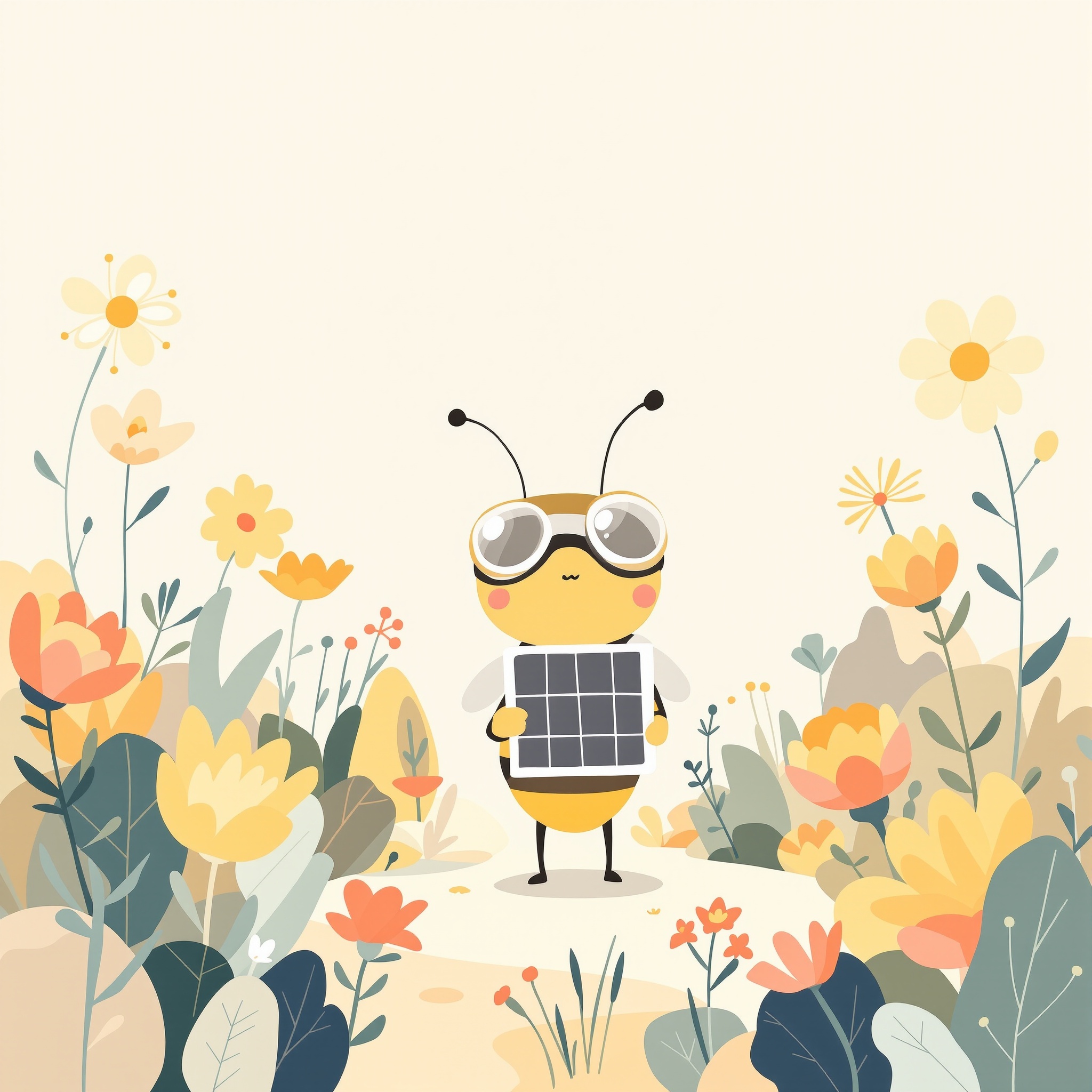 Lost bee looking for the right page