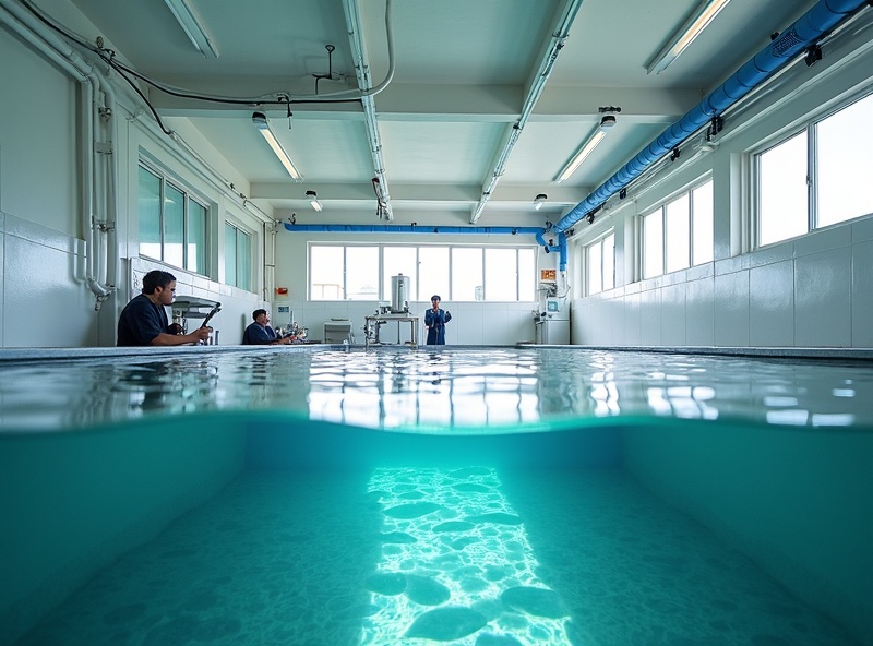 廃校を活用した養殖施設